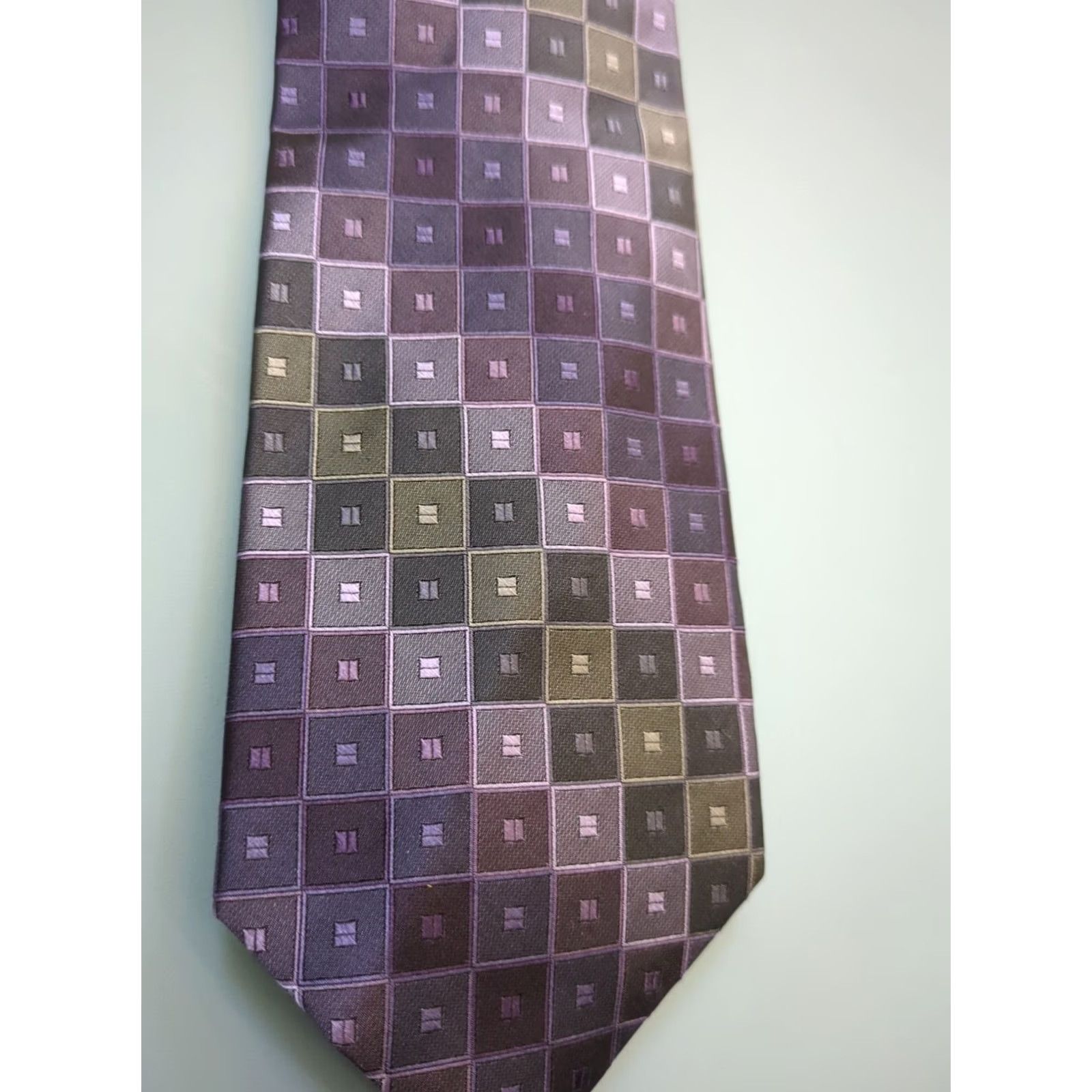 Joseph Abboud Joseph Abboud Silk Tie Men Purple 100% Silk Tie Mens Size ONE SIZE - 2 Thumbnail
