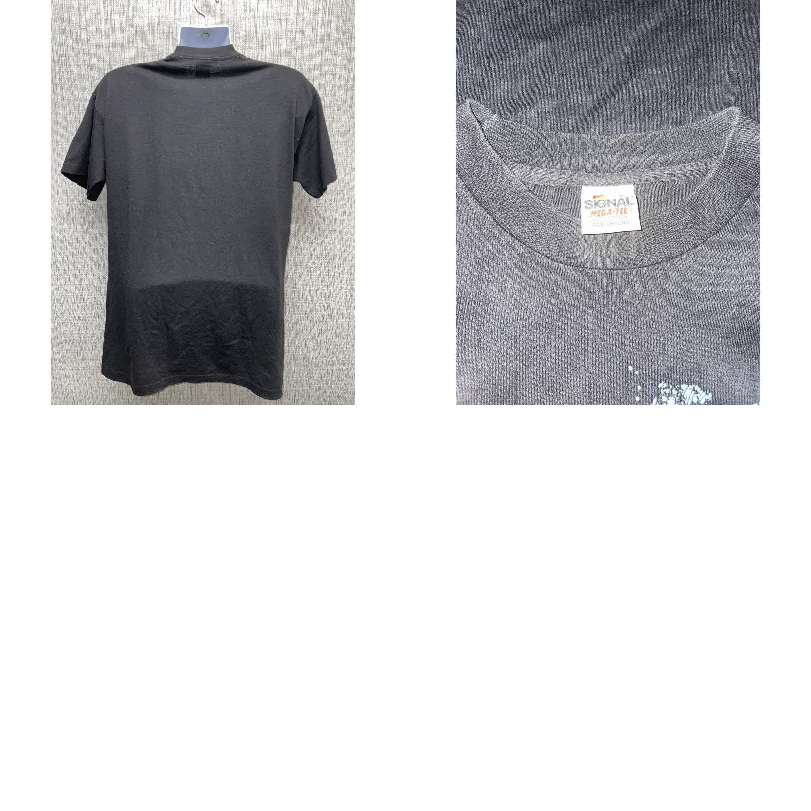 Vintage VINTAGE Kauai Hawaii Signal Mega-Tee Black Graphic T-Shirt Mens L USA Single Stitch Stitch USA Mens L Black Graphic Tee Size US L / EU 52-54 / 3 - 8 Thumbnail