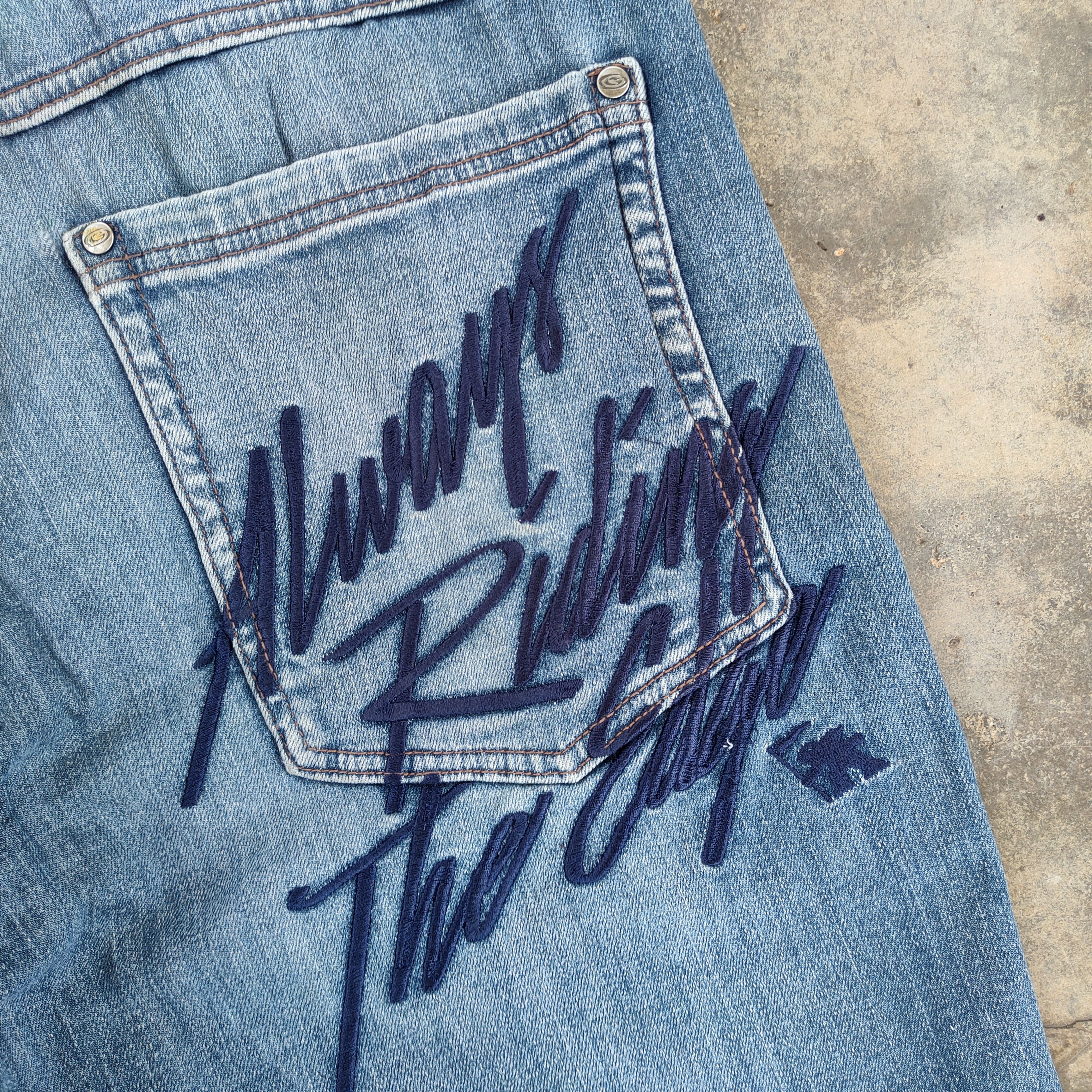 Gotcha × Jean VINTAGE GOTCHA FADED DISTRESSED JEANS DENIM PANTS Size US 37 - 15 Thumbnail