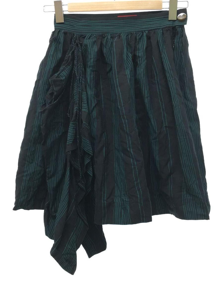 image of Vivienne Westwood Striped Skirt in Green, Women's (Size 26)