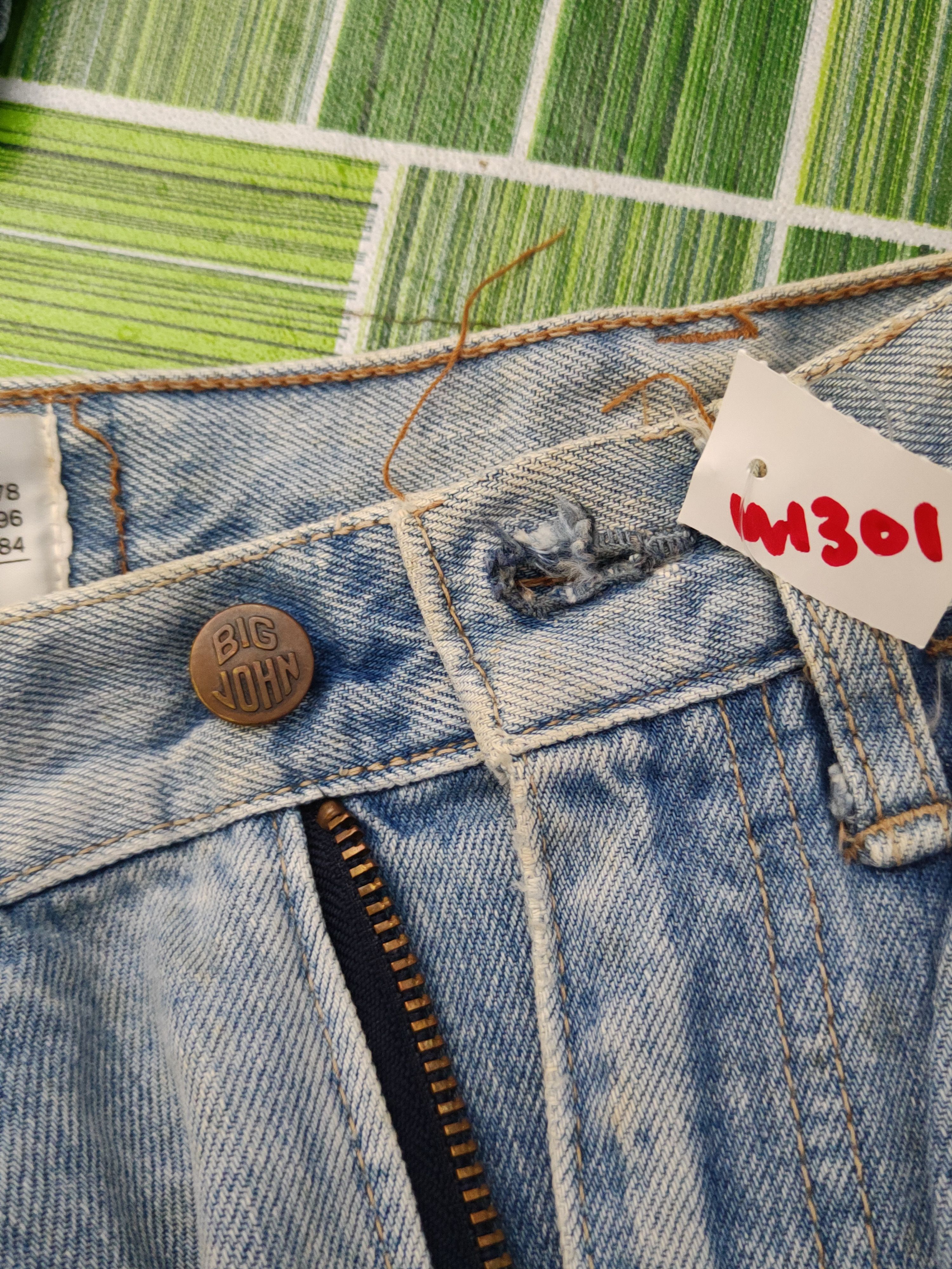 Big John Big John Blue Distressed Ripped Jeans #W1301 Size US 31 - 18 Thumbnail