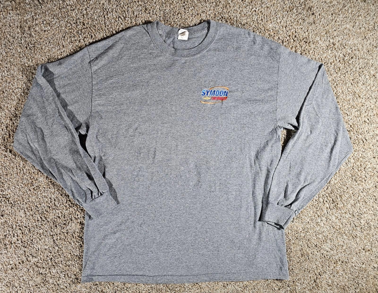 Gildan Symdon Chevrolet XL Long Sleeve Shirt Size US XL / EU 56 / 4 - 1 Thumbnail