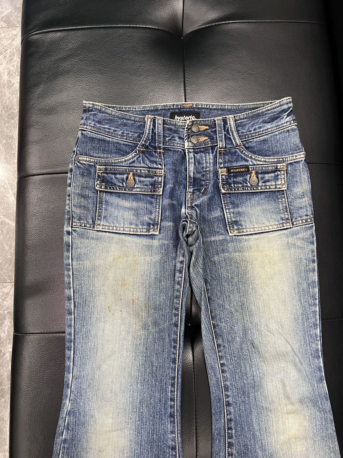 Hysteric Glamour Hysteric Glamour 1990s Flared Denim Jeans Size 24" / US 00 / IT 34 - 3 Thumbnail