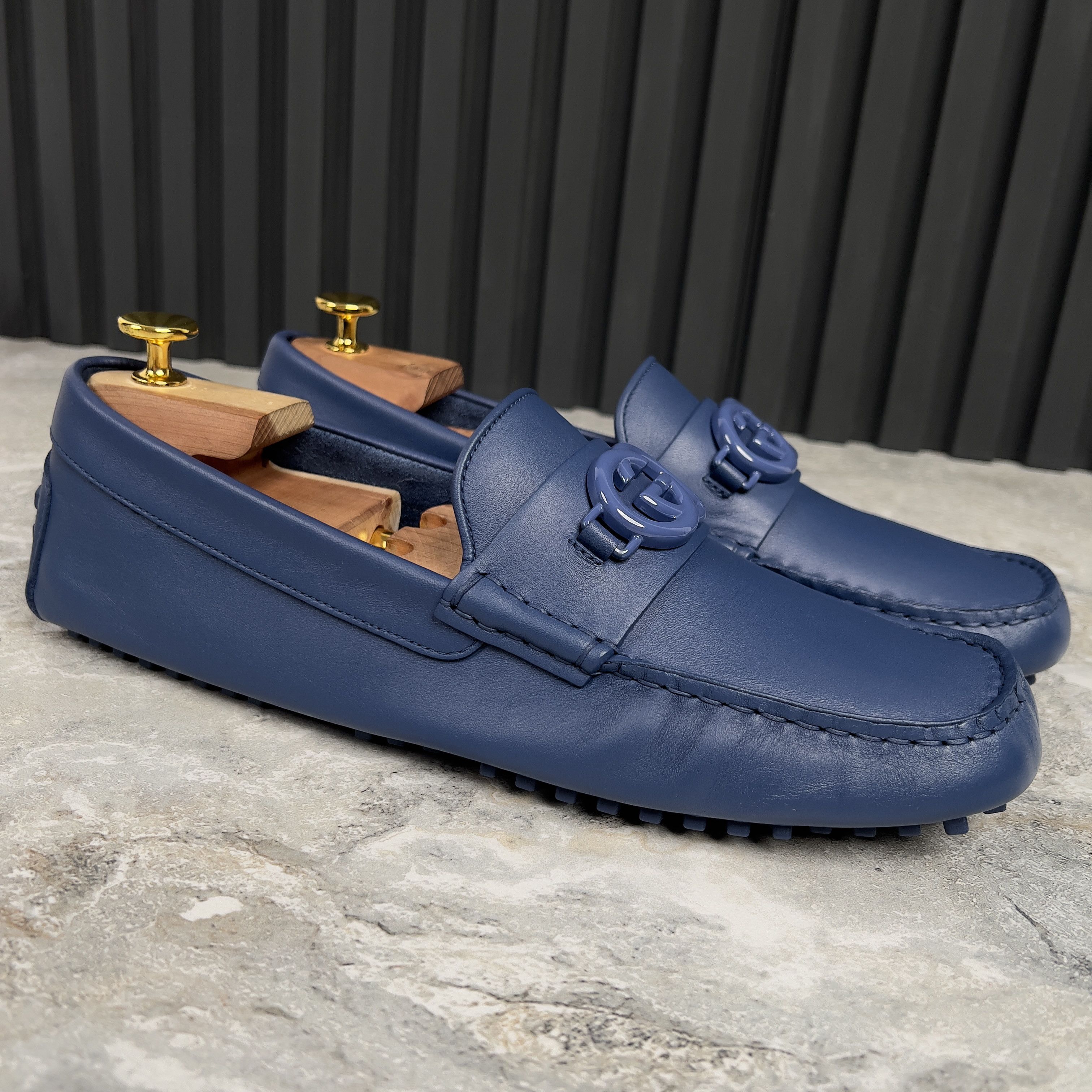 Gucci GG Logo Driving Moccasin Leather Size US 9.5 / EU 42-43 - 6 Thumbnail