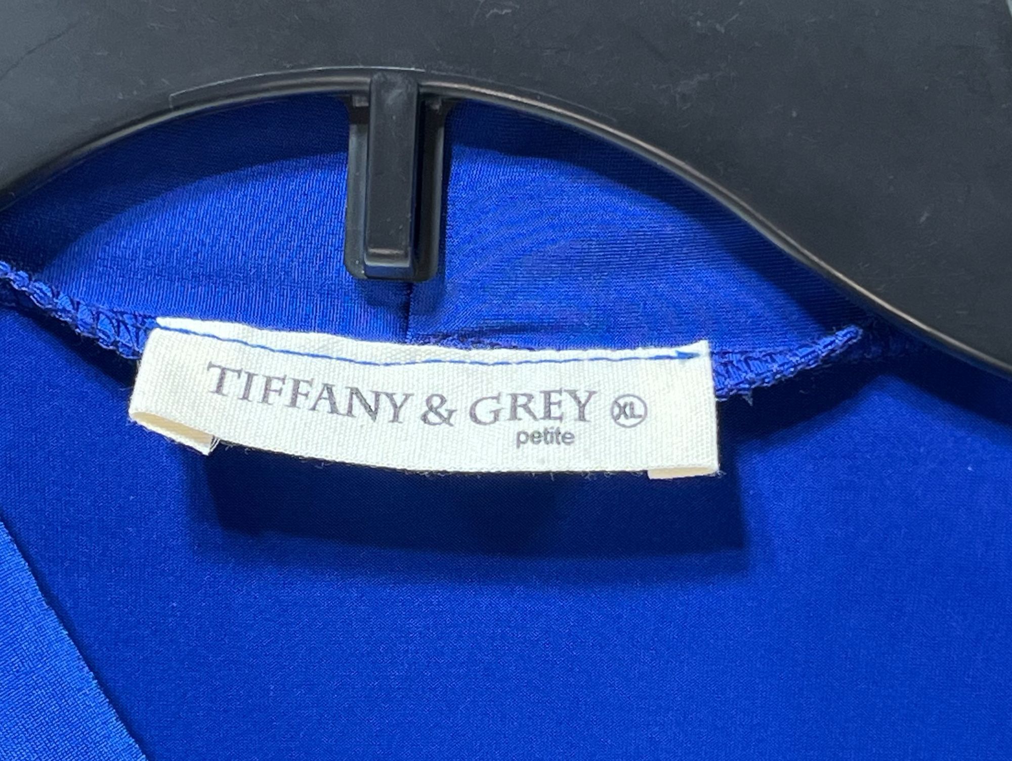 Other TIFFANY & GREY - Women's Sleeveless Loose Blouse - Blue - Pe Size XL / US 12-14 / IT 48-50 - 8 Thumbnail