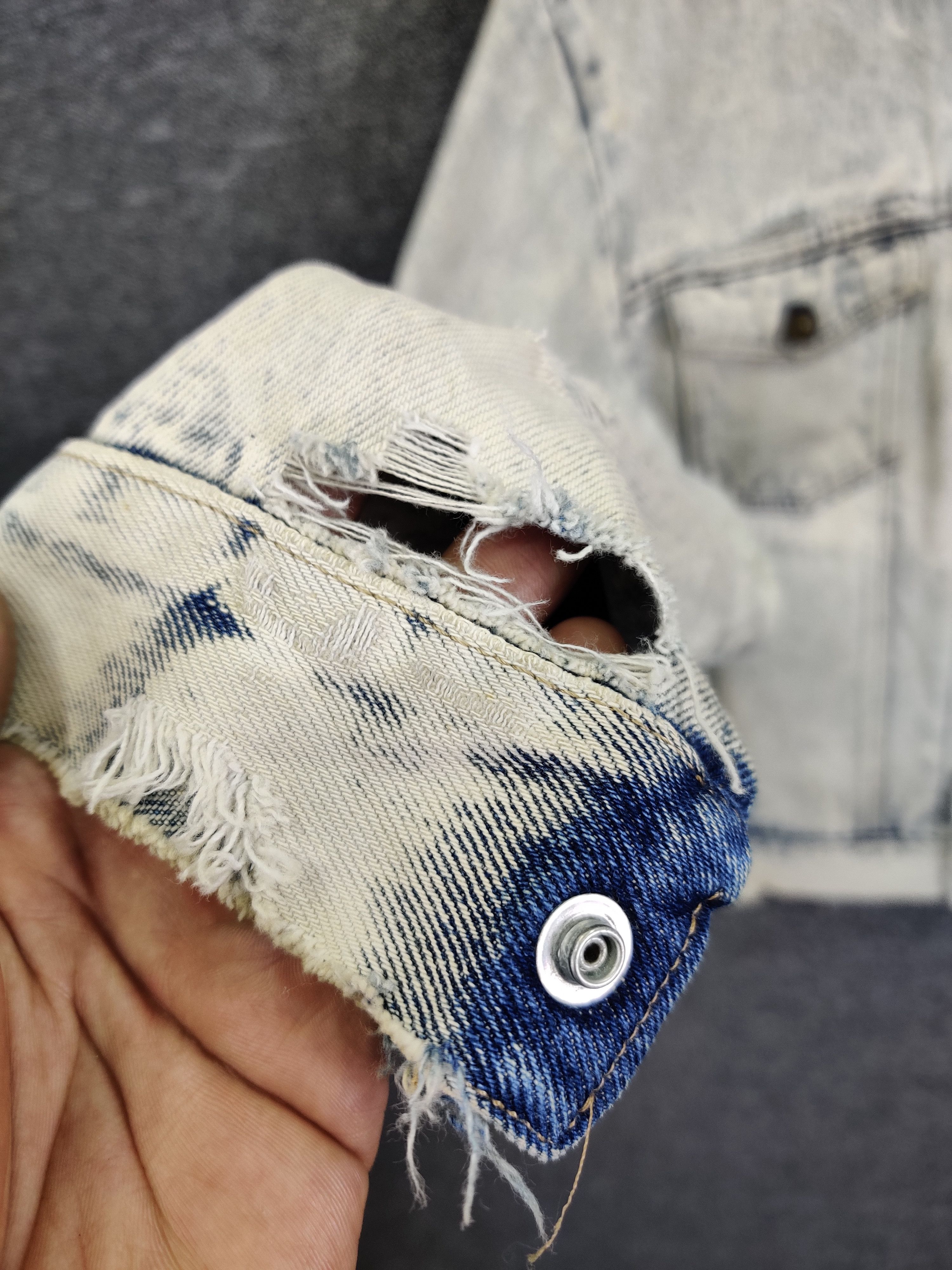 Wrangler Vintage Wrangler Acid Wash Distressed Trucker Denim Jacket Size US M / EU 48-50 / 2 - 11 Thumbnail