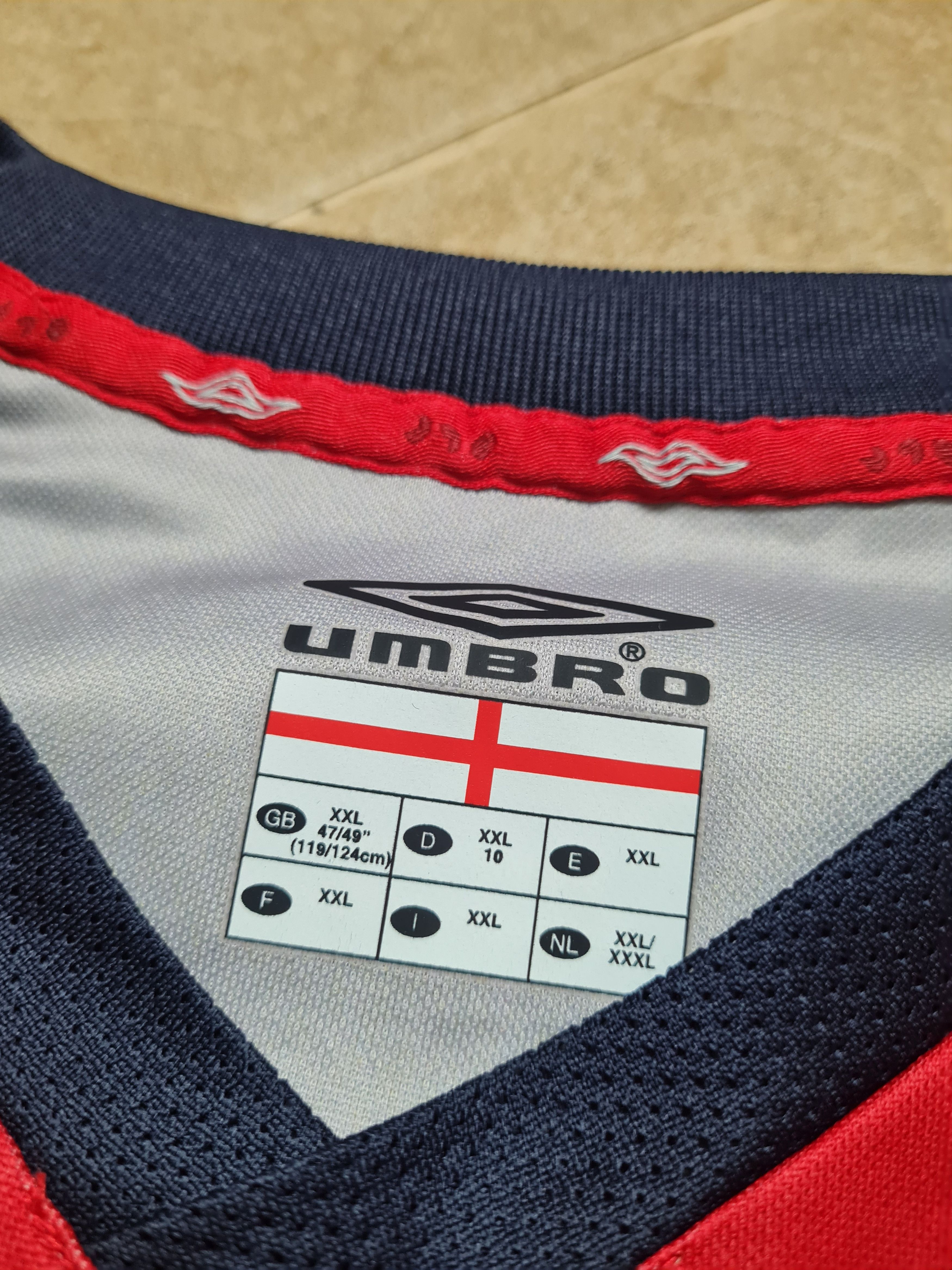 Umbro UMBRO England National Team Vintage Football Soccer Jersey Size US XXL / EU 58 / 5 - 10 Thumbnail