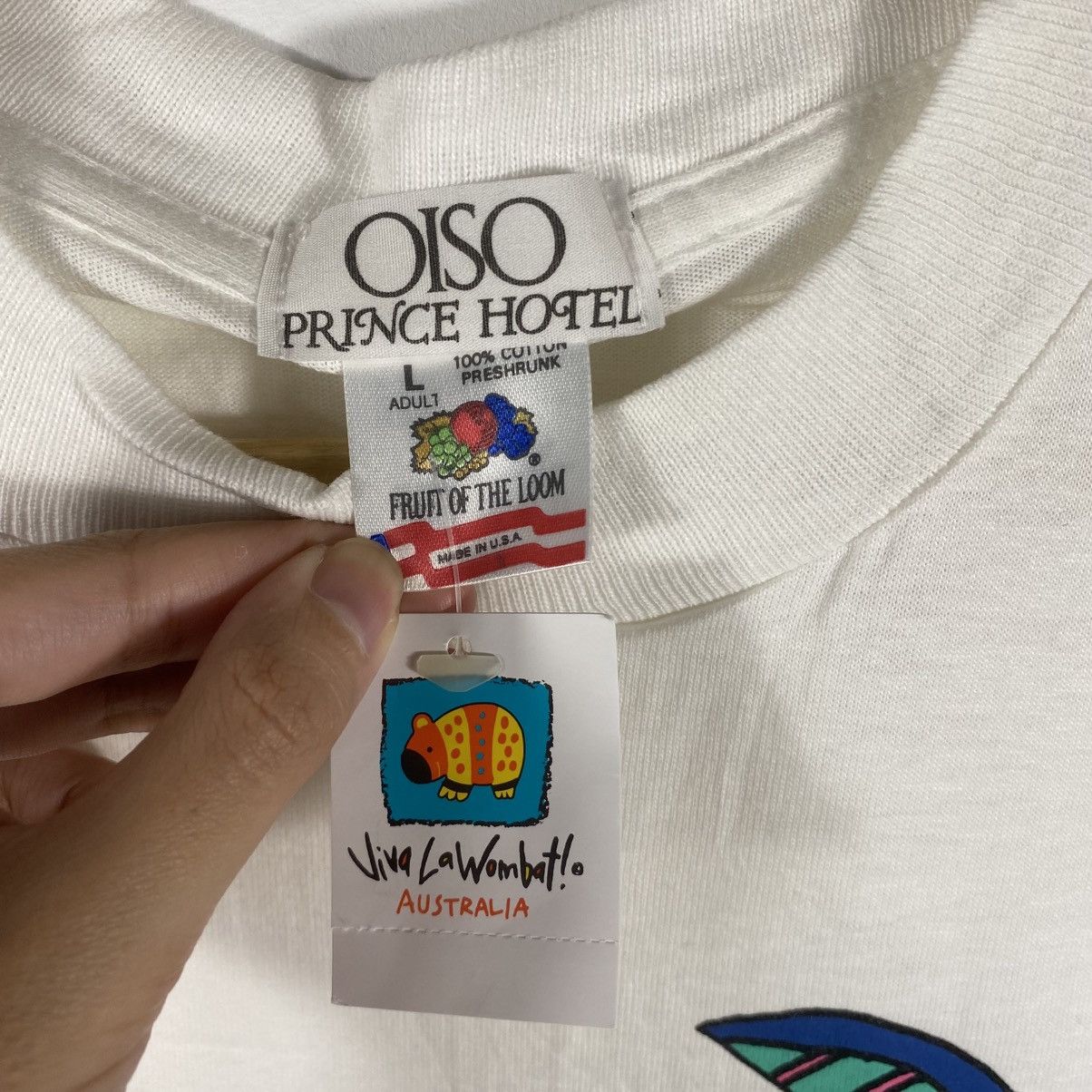 Vintage Bnwt Vintage 90's VIVA LA WOMBAT Australia Oiso ArtTee Shirt Size US L / EU 52-54 / 3 - 7 Thumbnail