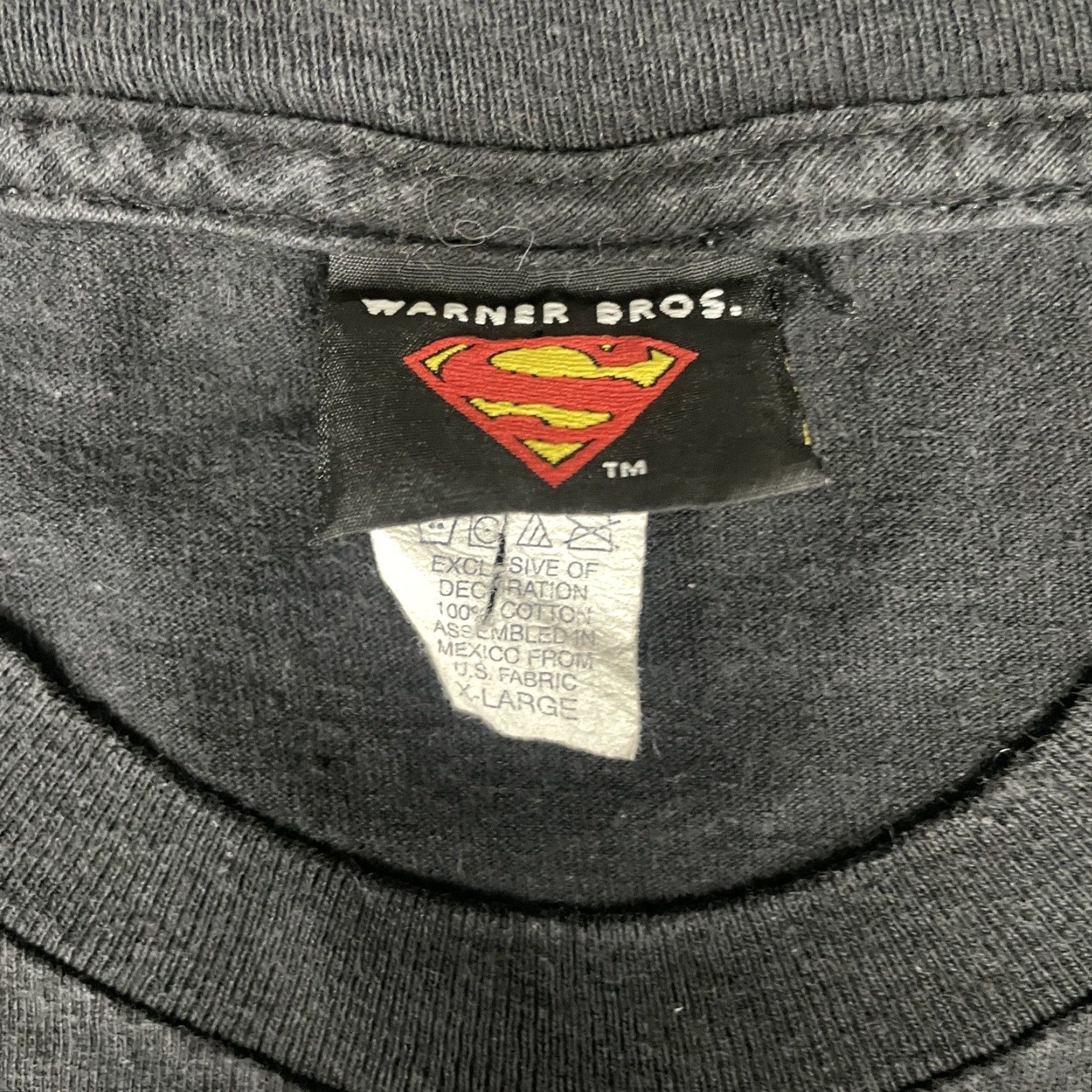 Vintage VINTAGE Superman Tshirt Adult XL Black Camo Official WB Logo Justice League Military USA Size US XL / EU 56 / 4 - 6 Thumbnail