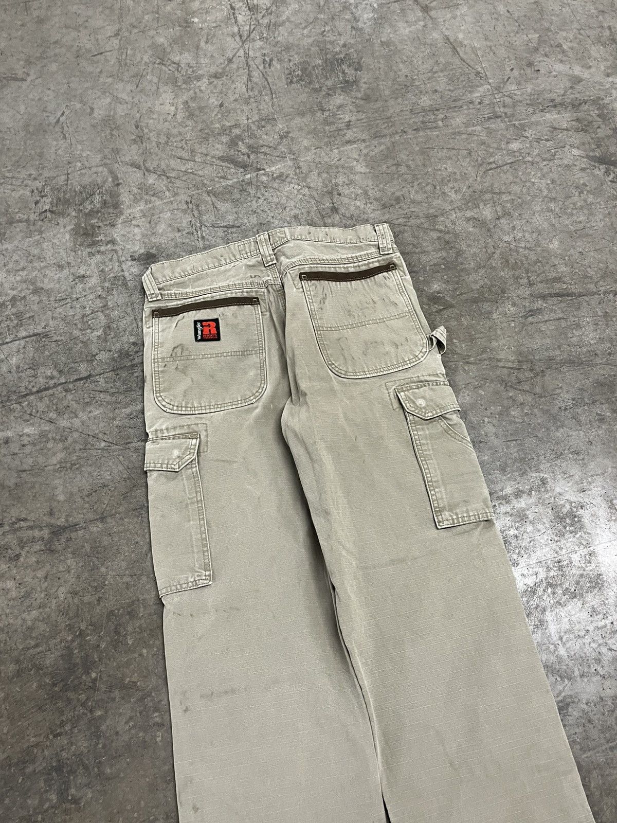 Vintage × Wrangler Wrangler wriggs canvas cargo workwear pants skater baggy Size US 32 / EU 48 - 8 Thumbnail