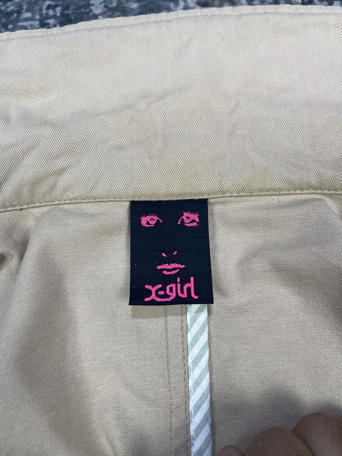 X-Girl X-Girl Double Breasted Hooded Short Trench Jacket Size XS / US 0-2 / IT 36-38 - 12 Thumbnail