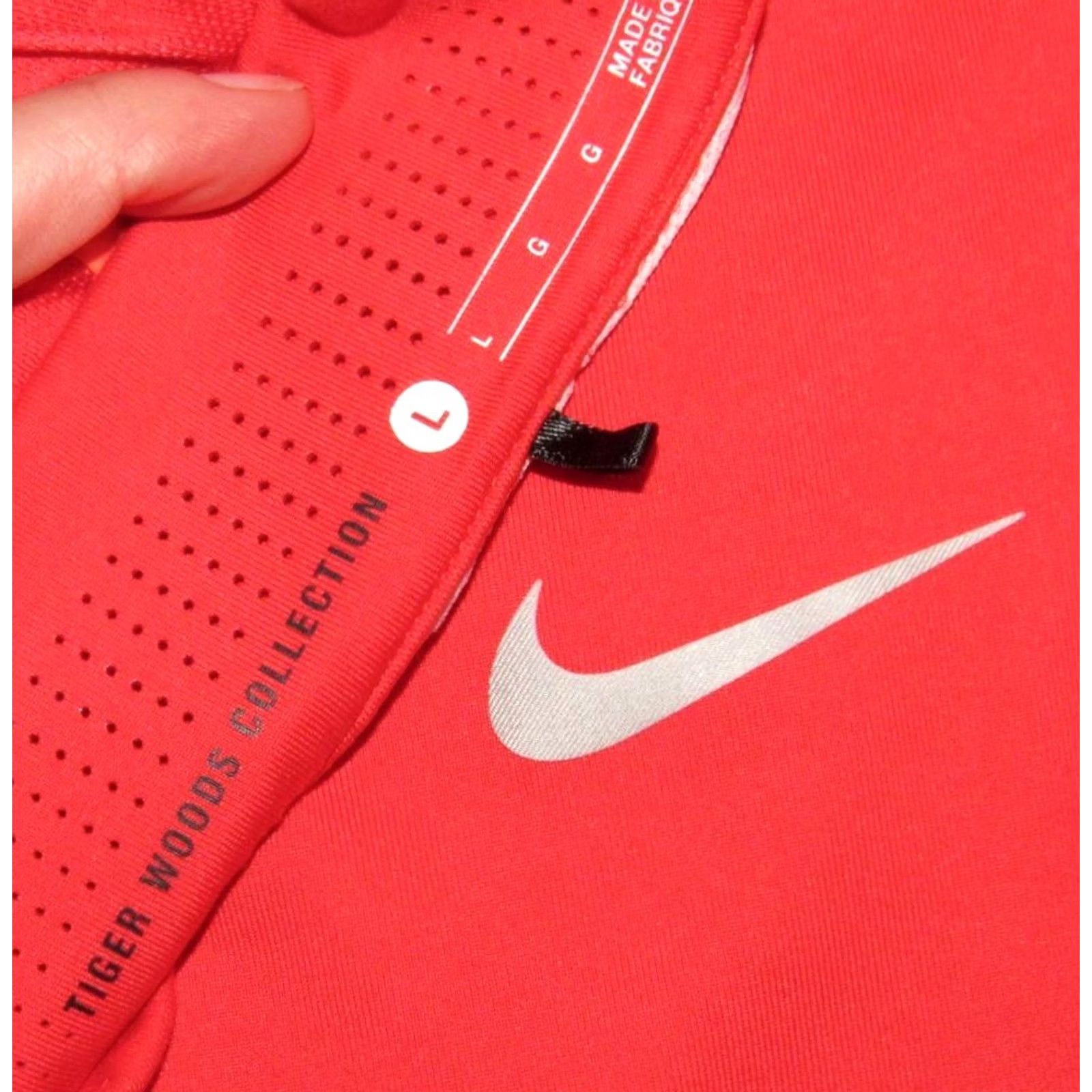 Nike NIKE Tiger Woods Red Short Sleeve Polo Golf Shirt Large Mens Size US L / EU 52-54 / 3 - 4 Thumbnail