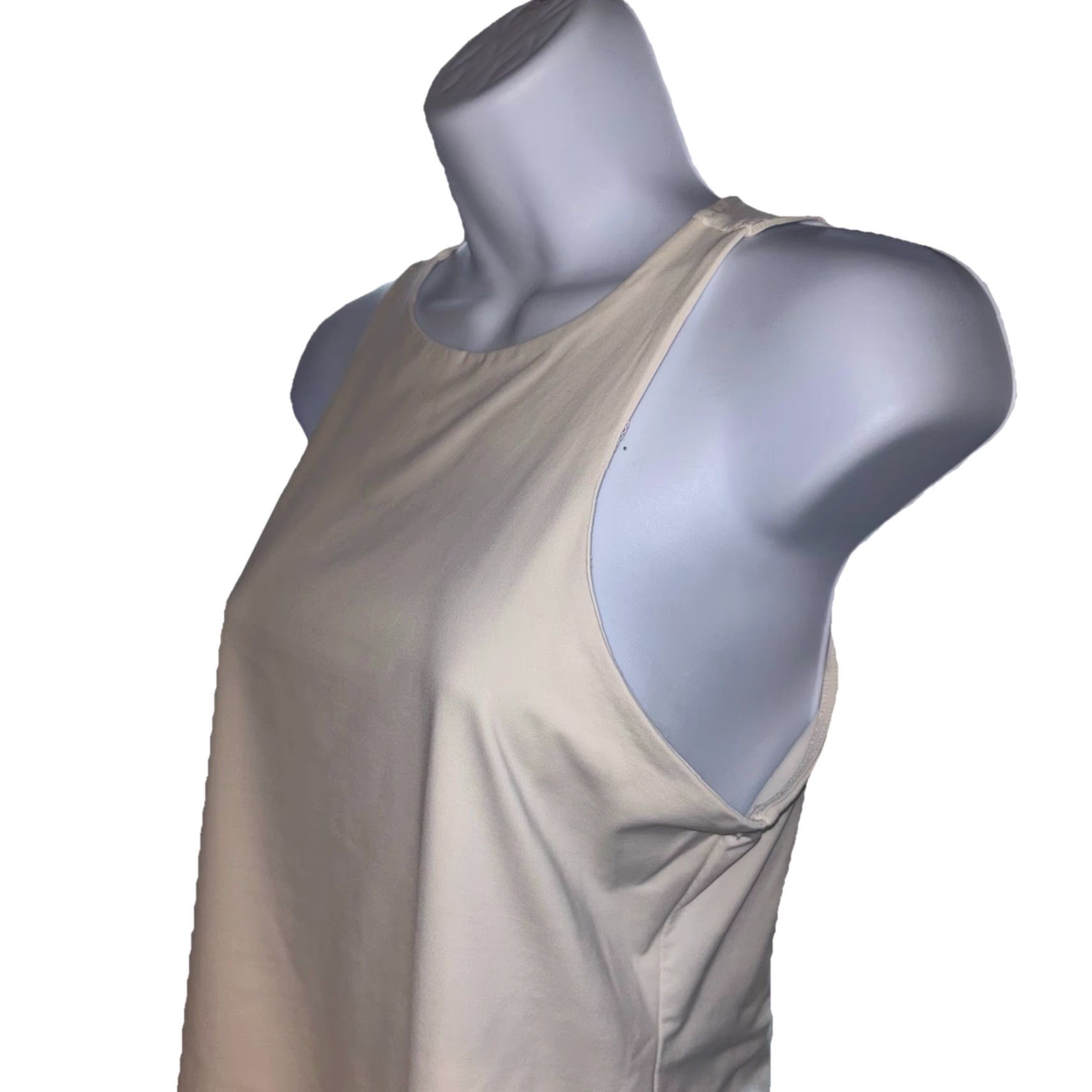 Worthington Worthington sleeveless Top Shirt Blouse Women M Tan Crew Neck Light Summer Casual Vintage: No, Sleeveless, Knit, Regular Fit Size M / US 6-8 / IT 42-44 - 2 Thumbnail