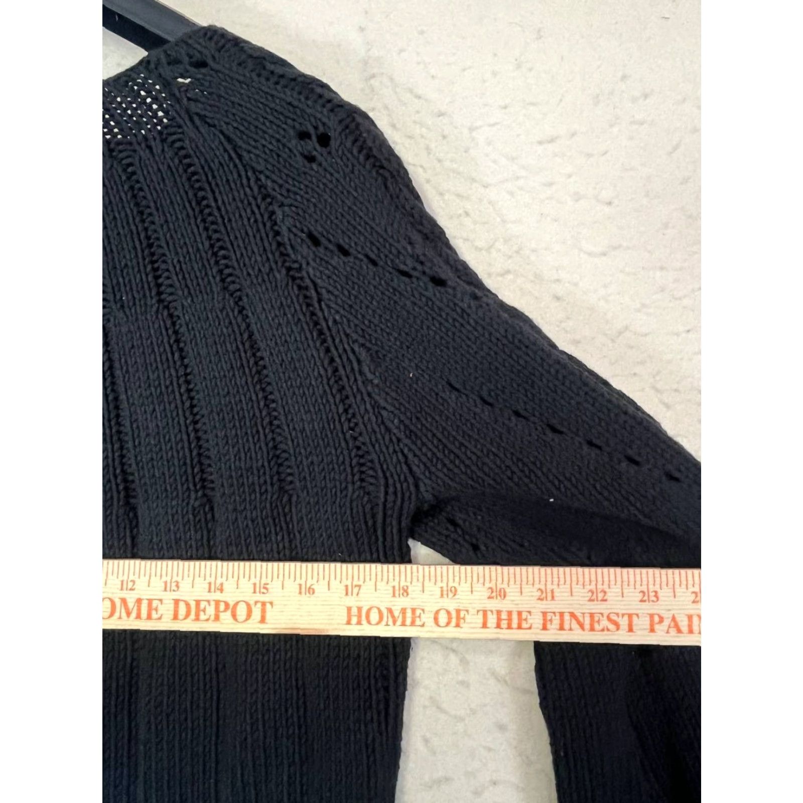 Free People Free People Sweater Adult XS Black Sheer Pullover Cropped Boho Crewneck Womens Size XS / US 0-2 / IT 36-38 - 4 Thumbnail