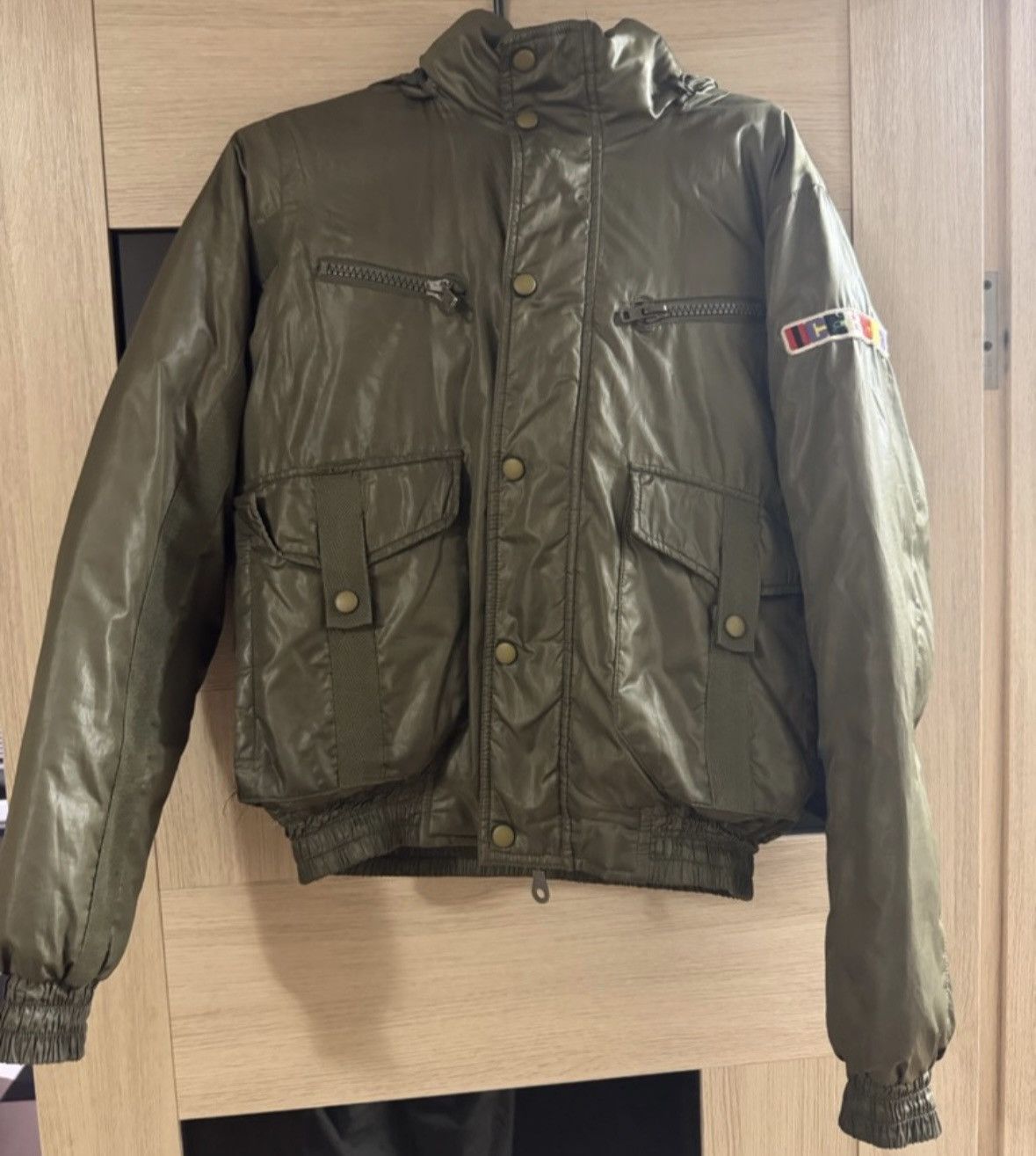 Iceberg Iceberg khaki down jacket, size XS-S, used Size S / US 4 / IT 40 - 1 Thumbnail