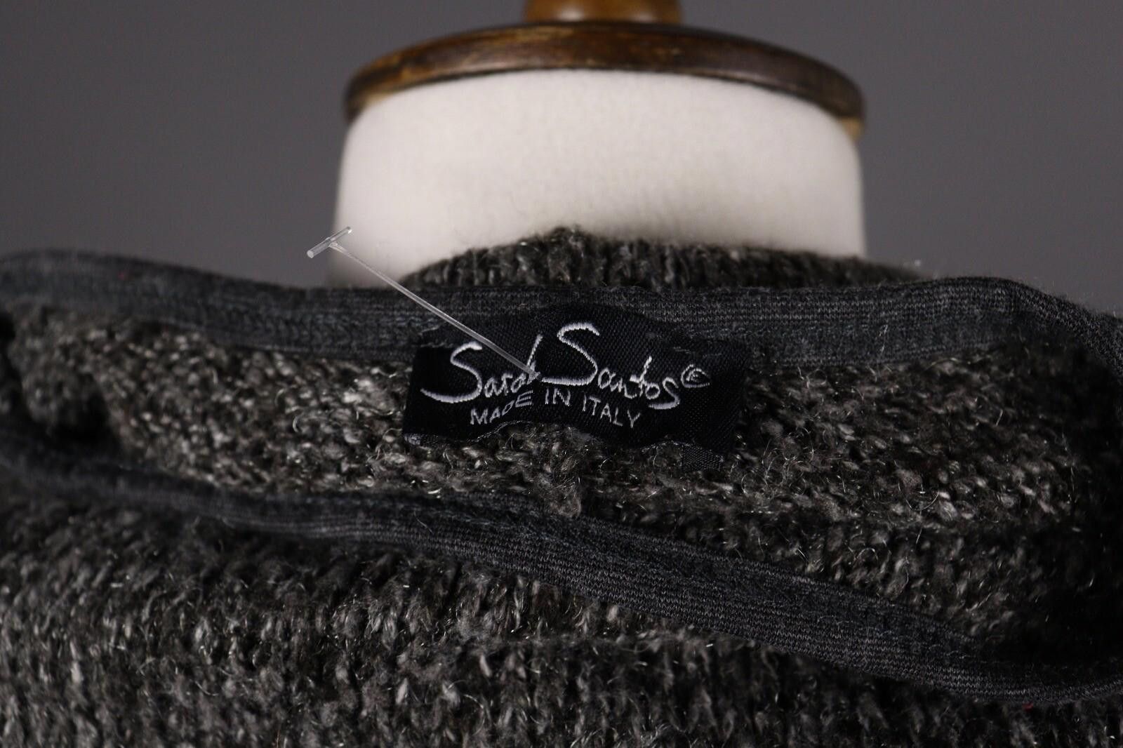 Designer Sarah Santos Gray Wool Oversized Sweater Size XЧXL / 3XL Size 3XL / US 20-22 - 9 Thumbnail