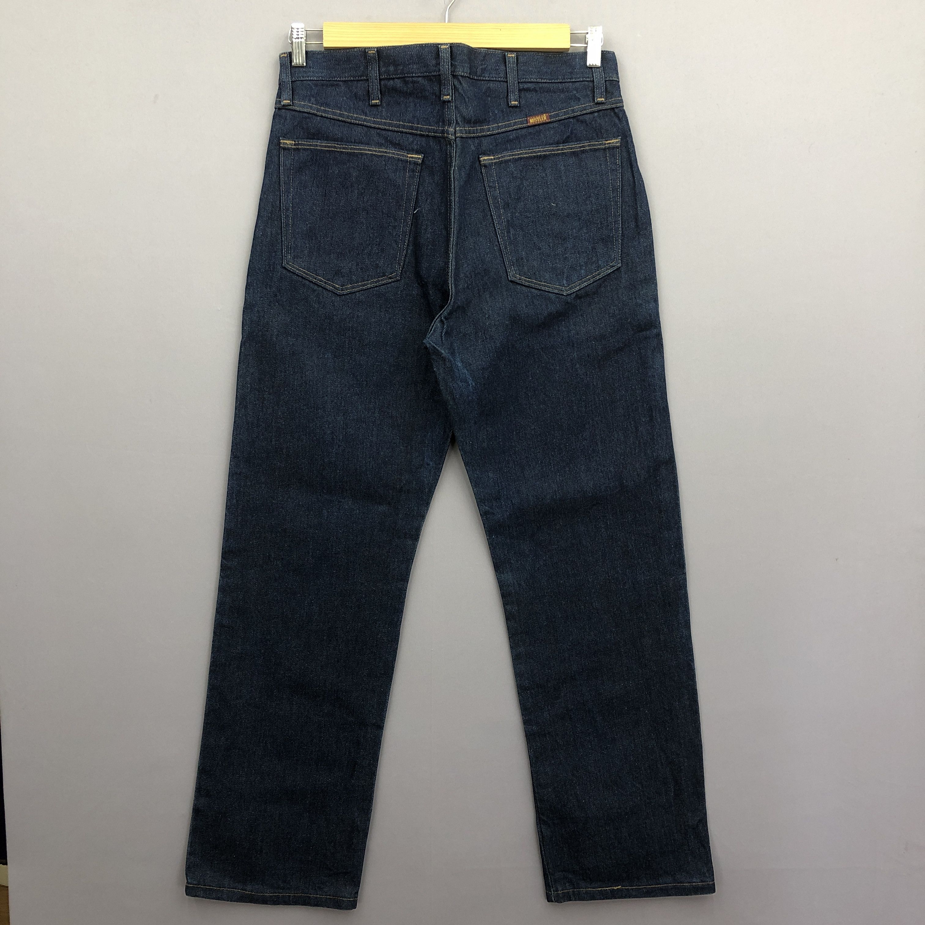 Rustler Vintage 90s Rustler Blue Washed Jeans Denim Pants. Size US 32 / EU 48 - 2 Thumbnail