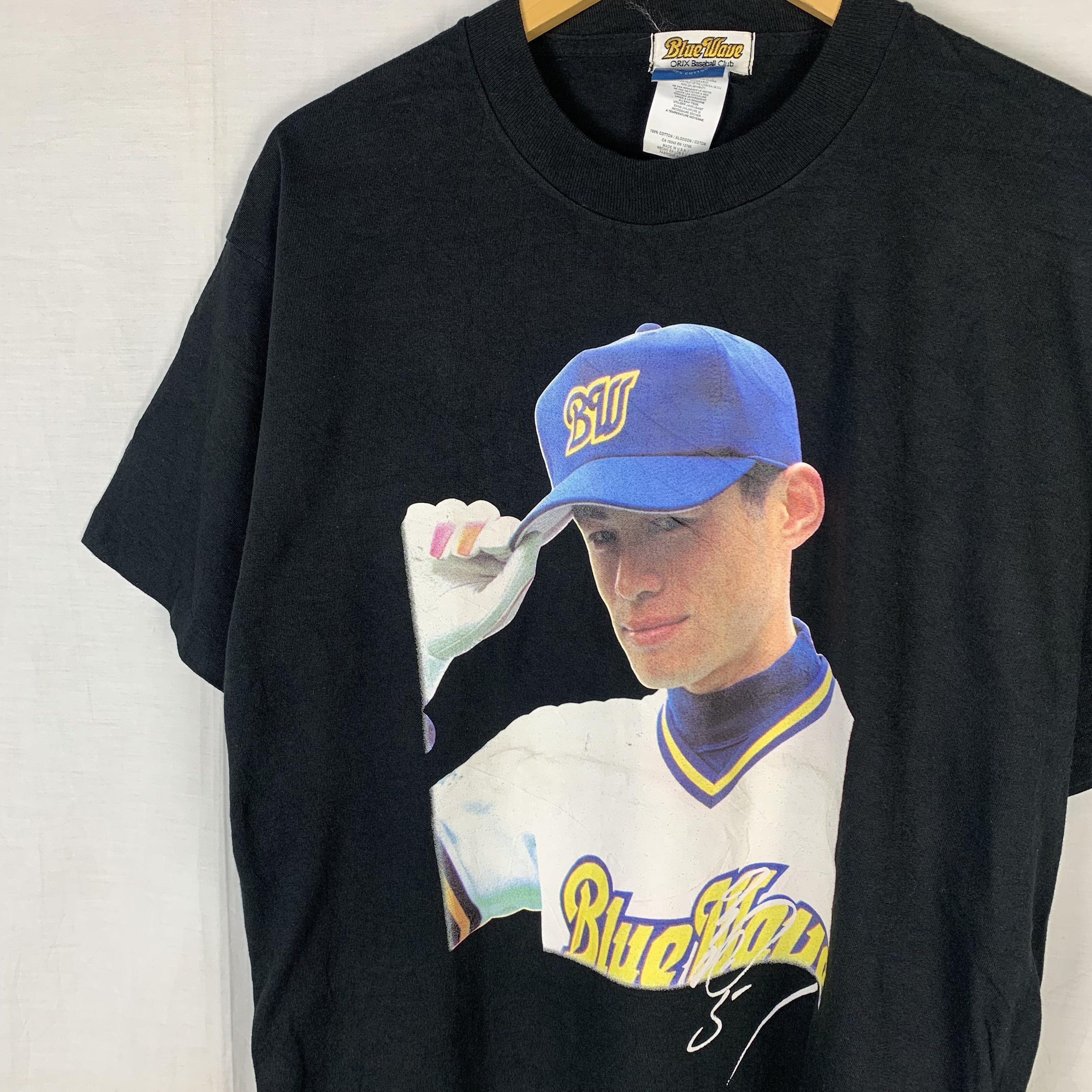 Japanese Brand Vintage Orix Blue Wave Ichiro Suzuki Tshirt Size US L / EU 52-54 / 3 - 2 Thumbnail
