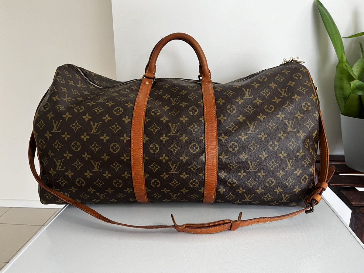 Louis Vuitton Authentic Louis Vuitton Keepall Bandouliere/Vintage/Brown Size ONE SIZE - 11 Thumbnail