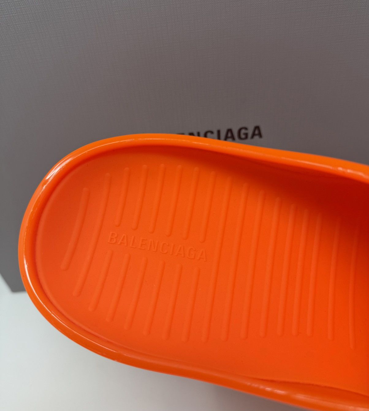 Balenciaga Balenciaga Technoclog Shiny Rubber Mules Orange Size US 8 / EU 41 - 5 Thumbnail
