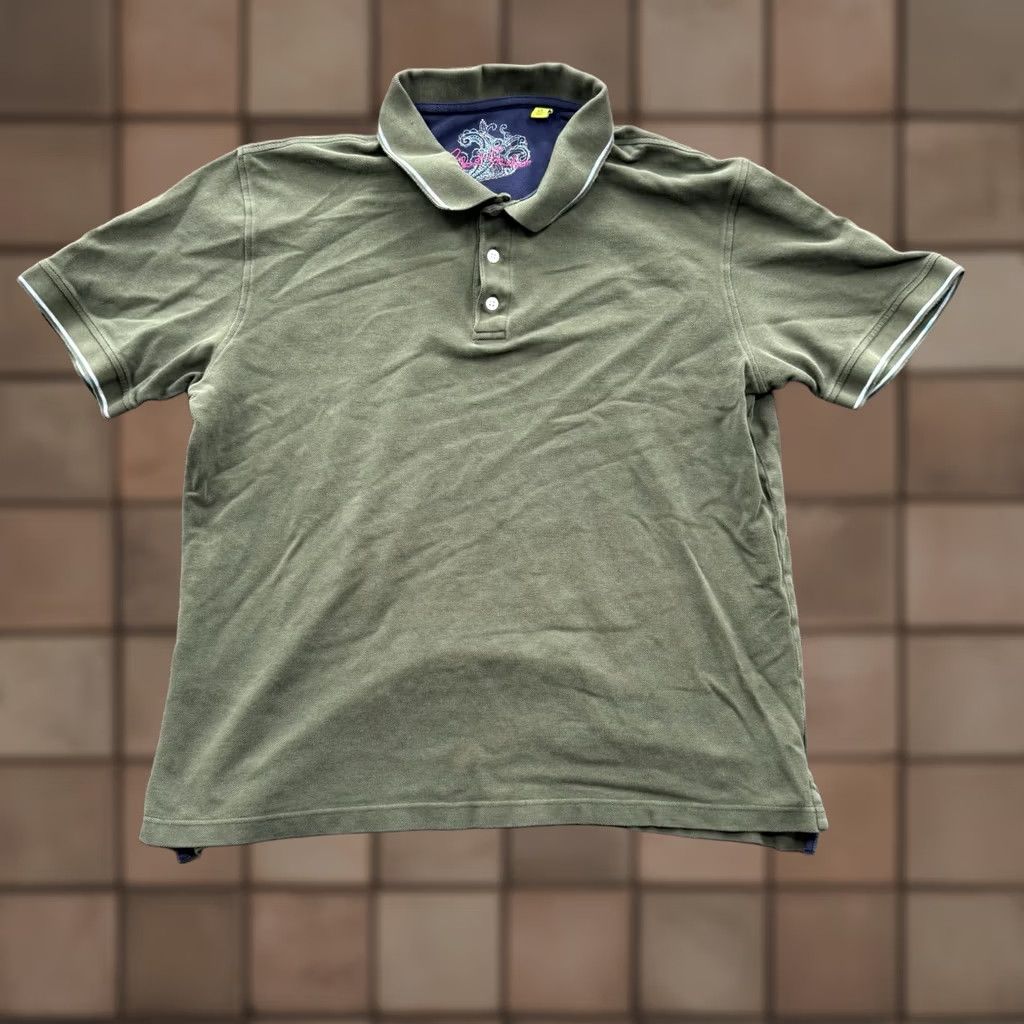 Robert Graham Robert Graham Polo Shirt Men XL Green Cotton Preppy Golfing Outdoors Short Sleeve Classic Fit Mens Polo Shirt Size US XL / EU 56 / 4 - 1 Thumbnail