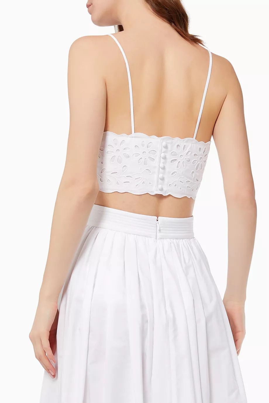 Chloe o1y0825 Sleeveless Bustier in White Size XS / US 0-2 / IT 36-38 - 3 Thumbnail