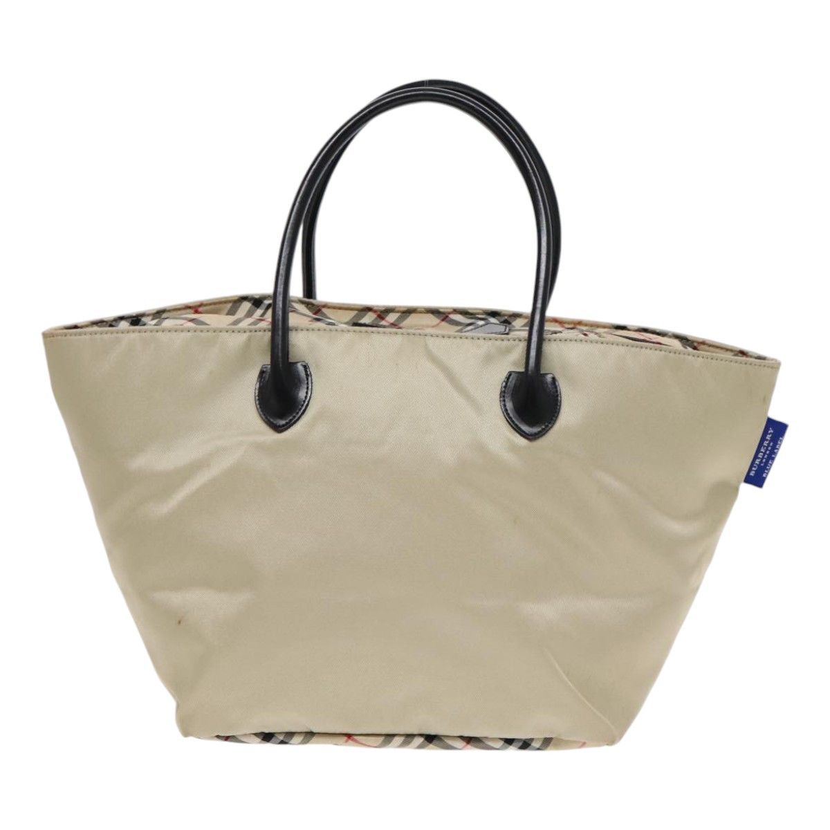 Burberry Nova Check Beige Canvas Tote Bag (Pre-Owned) Size ONE SIZE - 1 Thumbnail