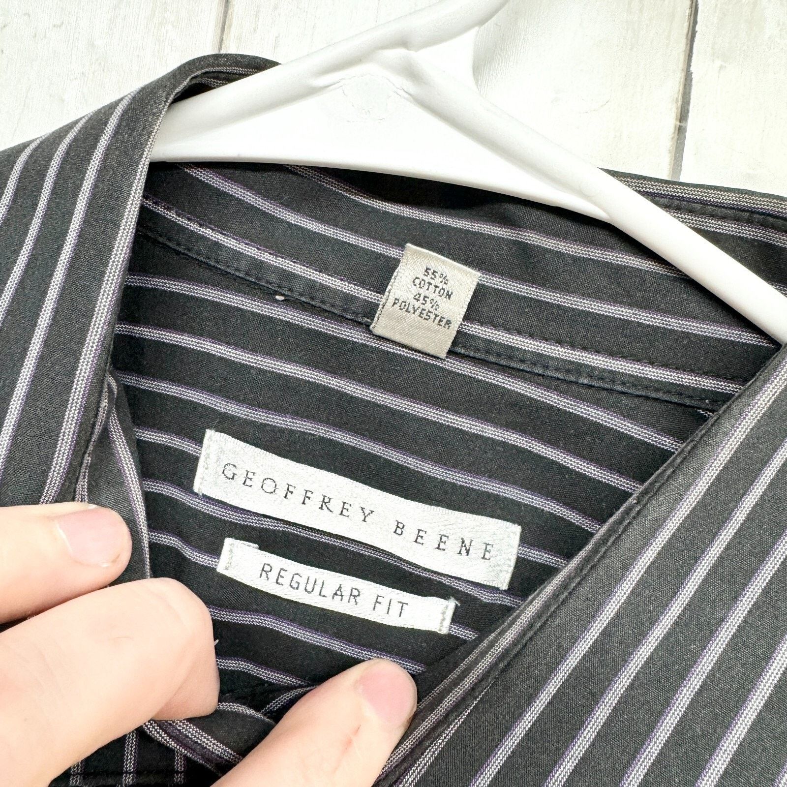 Geoffrey Beene Geoffrey Beene Shirt 16 1/2 32/33 Regular Fit Sleeve Button Size US M / EU 48-50 / 2 - 2 Thumbnail