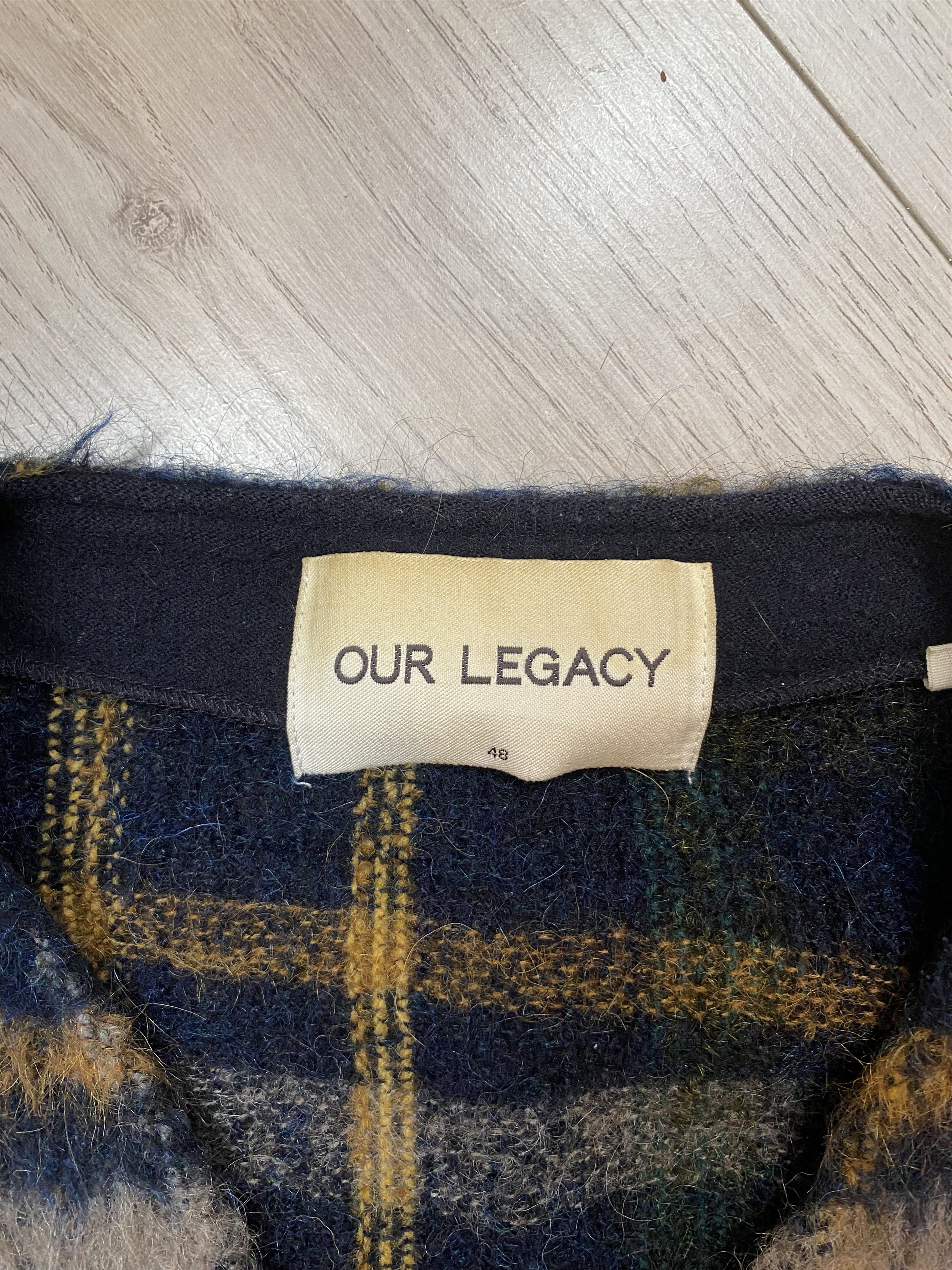 Our Legacy Our Legacy Mohair Check Cardigan Size US M / EU 48-50 / 2 - 3 Thumbnail