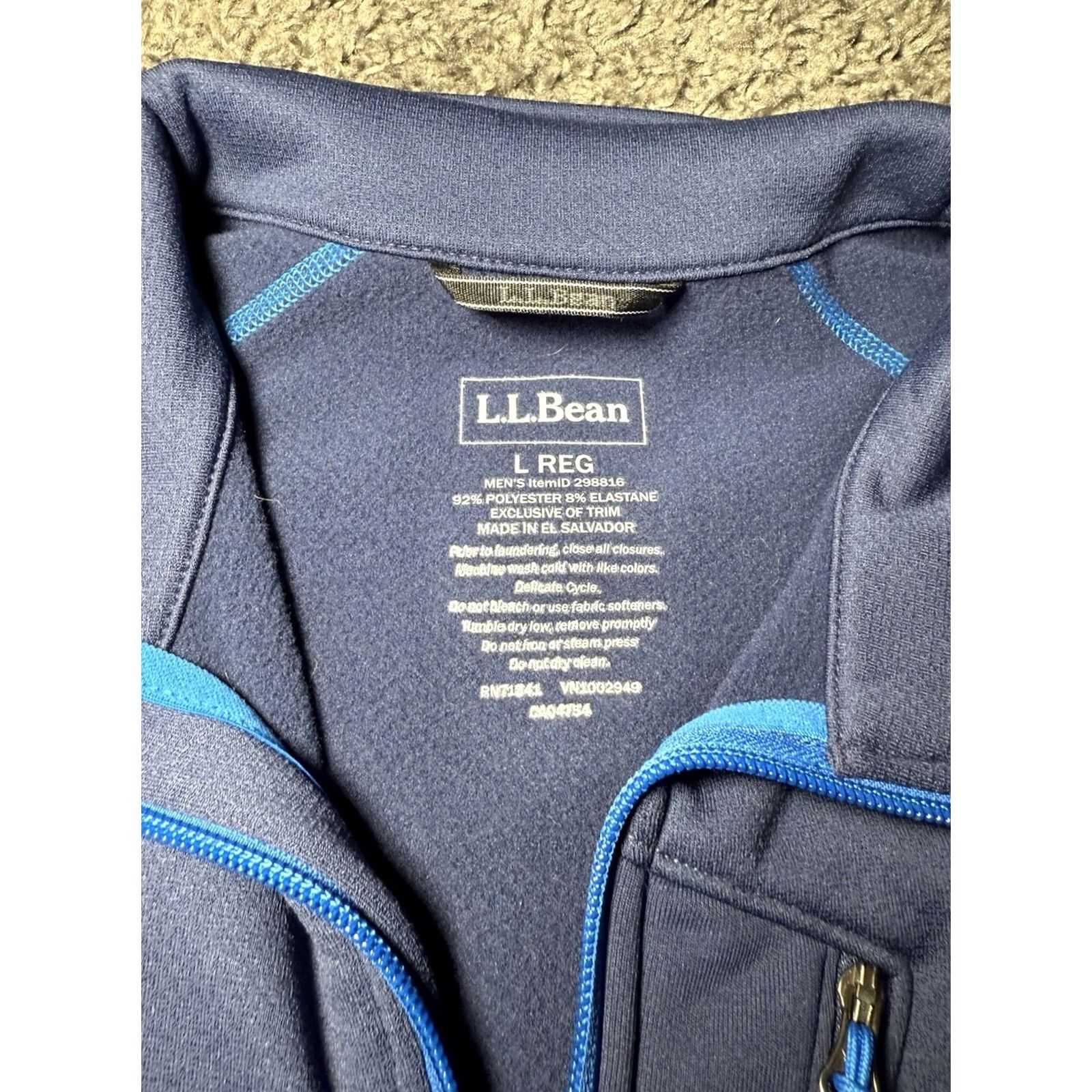 Vintage L.L. Bean Fleece Vest Mens Blue Prostretch Full Zip Outdoor Business Large Vest Popular Outdoor Windbreaker Men L.L. Bean Mens Regular Size L MH Size US L / EU 52-54 / 3 - 6 Thumbnail