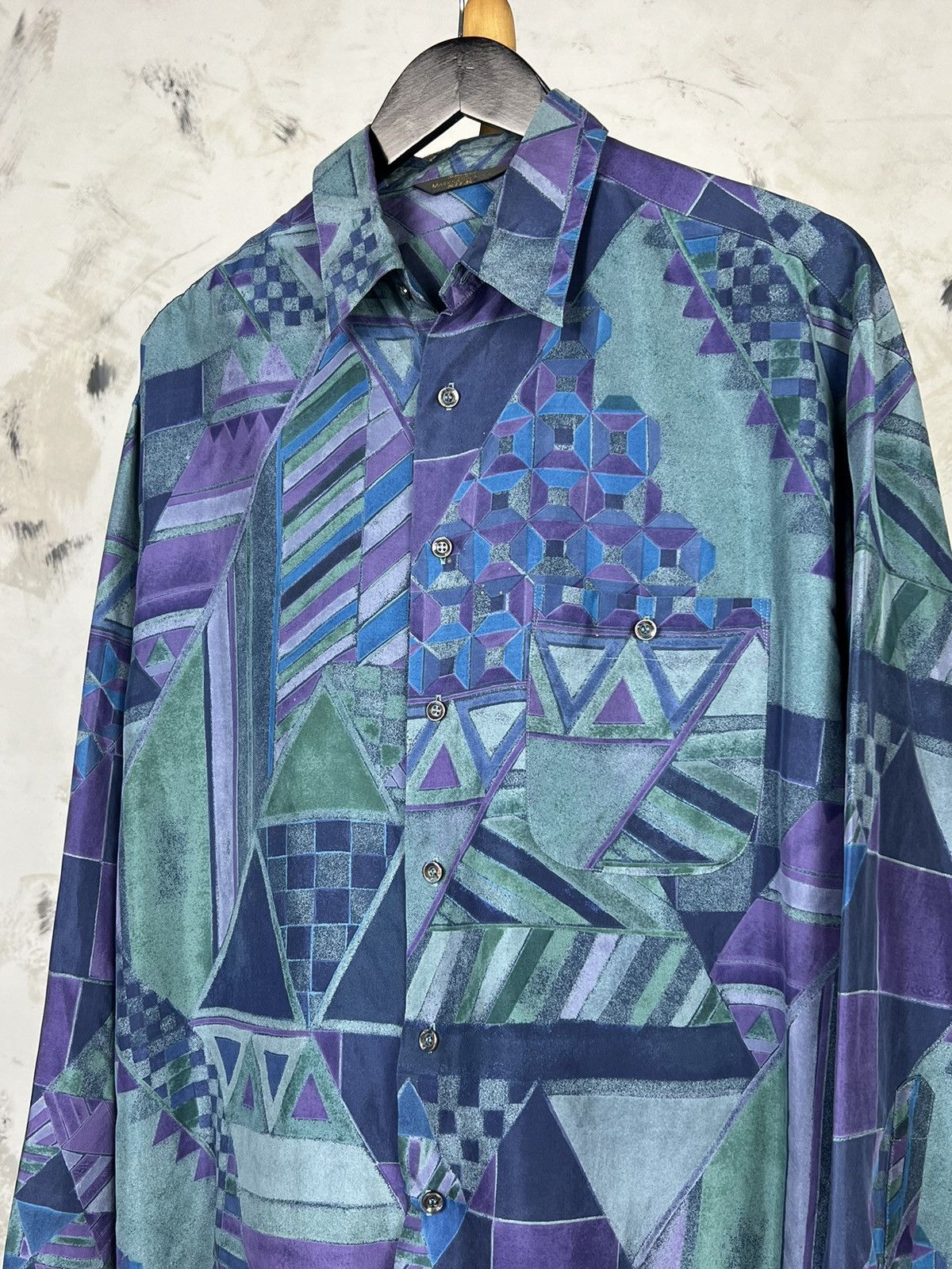Marks & Spencer Vintage Marks & Spencer Silk Shirt Size L - XL Size US L / EU 52-54 / 3 - 2 Thumbnail