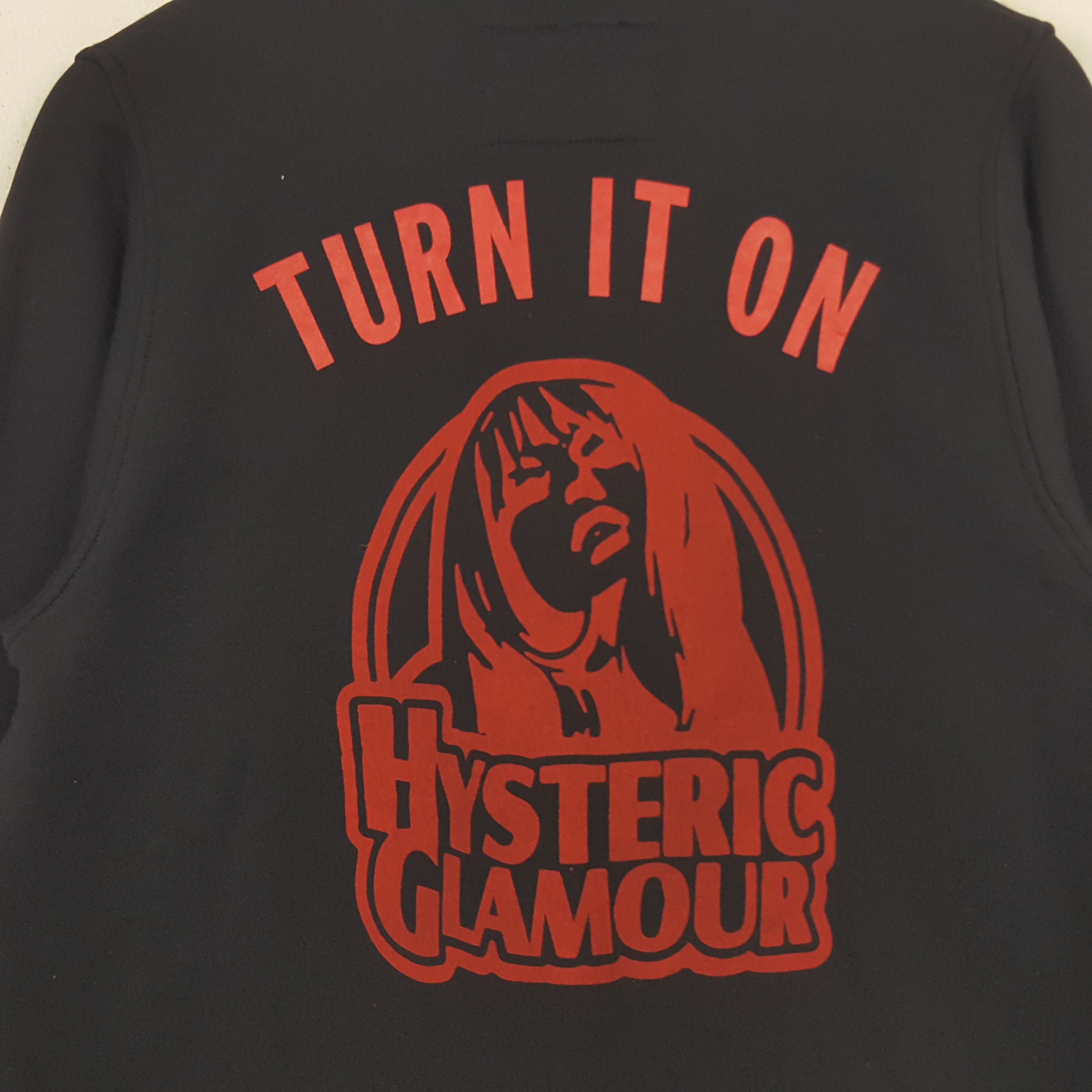 Hysteric Glamour × Japanese Brand × Vintage Vintage Hysteric Glamour Turn It On Custom Varsity Jacket Size L / US 10 / IT 46 - 2 Thumbnail