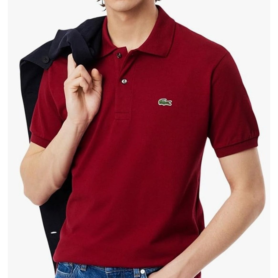 Lacoste Lacoste Mens Short Sleeve Pima Jersey Regular Fit Polo XXL Size US XXL / EU 58 / 5 - 1 Thumbnail