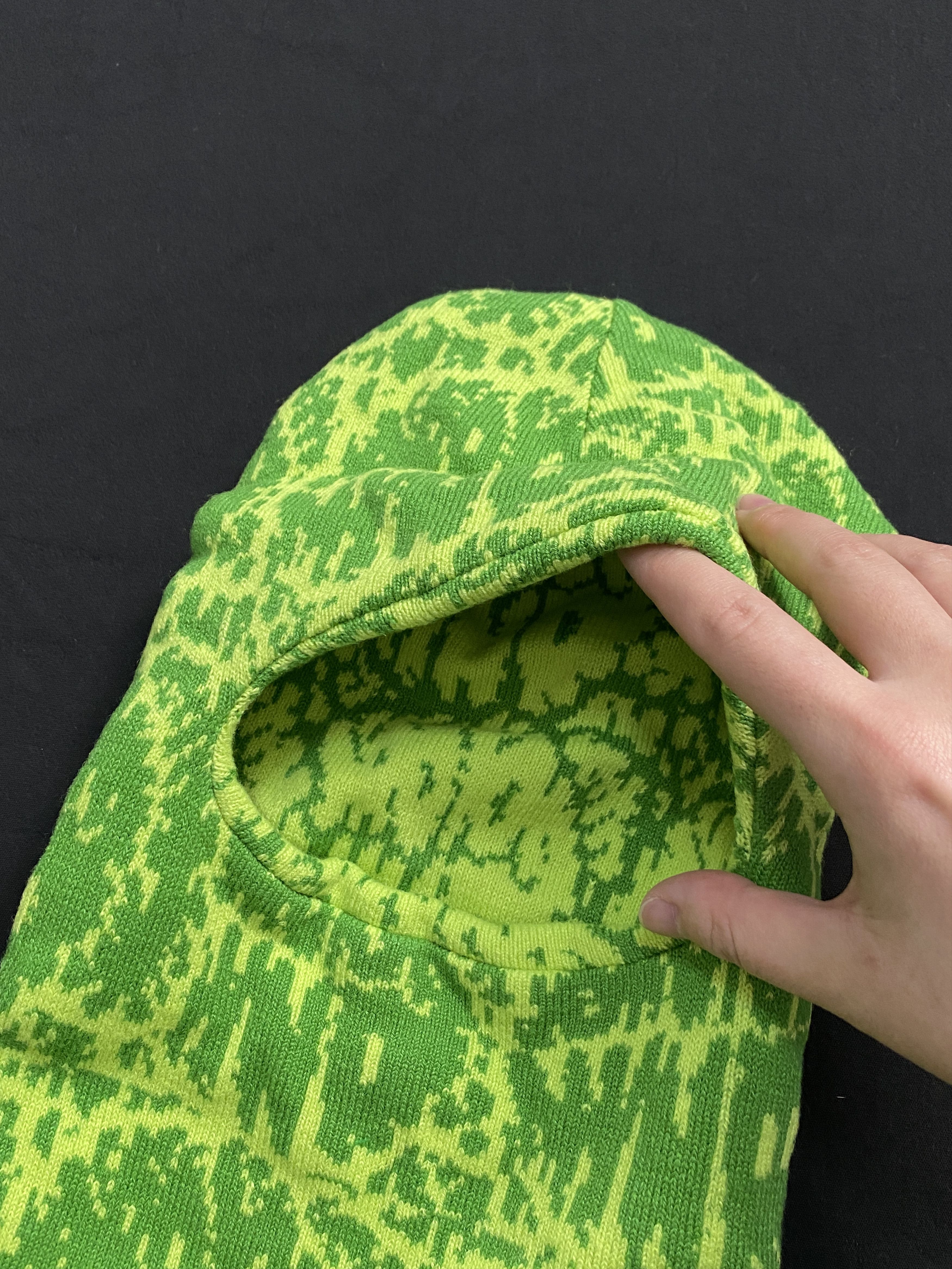 Japanese Brand Rare BROKN MYND Green Balaclava Ski Mask Facemask OS Size ONE SIZE - 3 Thumbnail