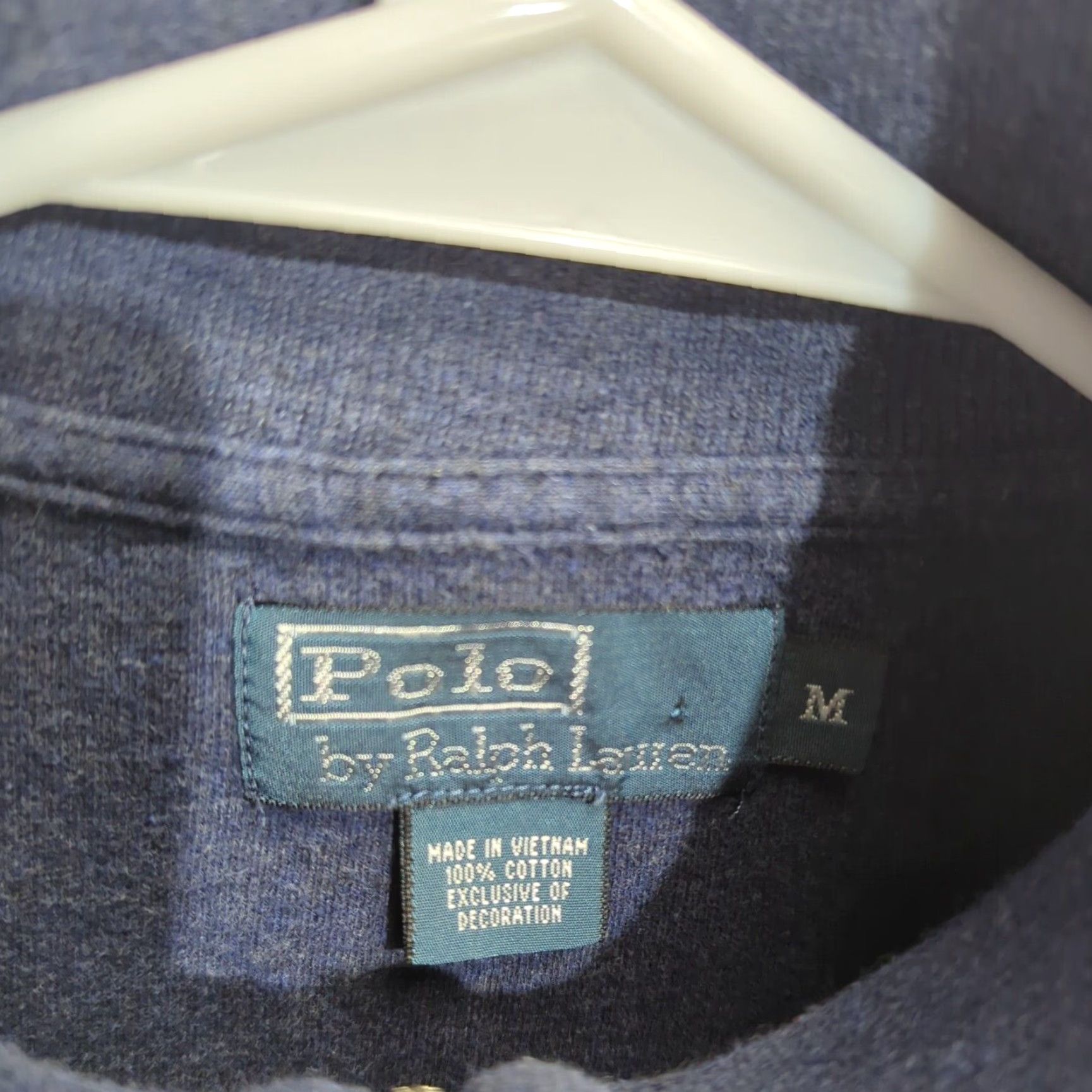 Polo Ralph Lauren Polo Ralph Lauren Sweater Shirt Pullover 1/4 Zip Mens Medium Blue Knit Logo Casual, Workwear, Travel Mens Regular Size M Size US M / EU 48-50 / 2 - 2 Thumbnail