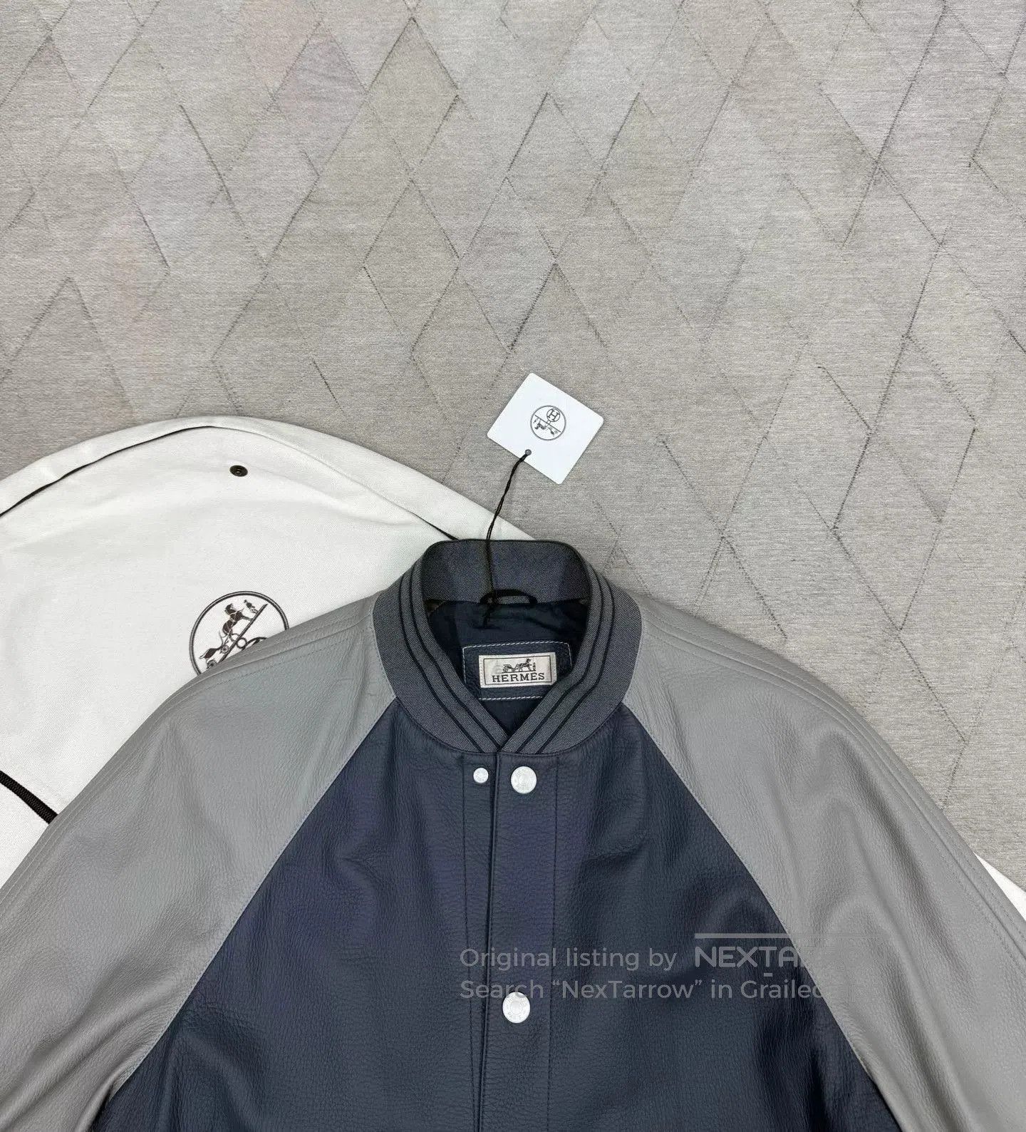 Hermes Hermes Reindeer Leather Baseball Jacket. Size US M / EU 48-50 / 2 - 2 Thumbnail