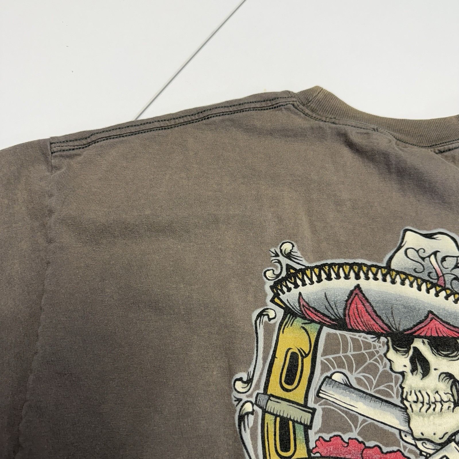 Vintage Vintage Lucky 13 T Shirt Mens Large Y2K Brown Short Sleeve G Size US L / EU 52-54 / 3 - 11 Thumbnail