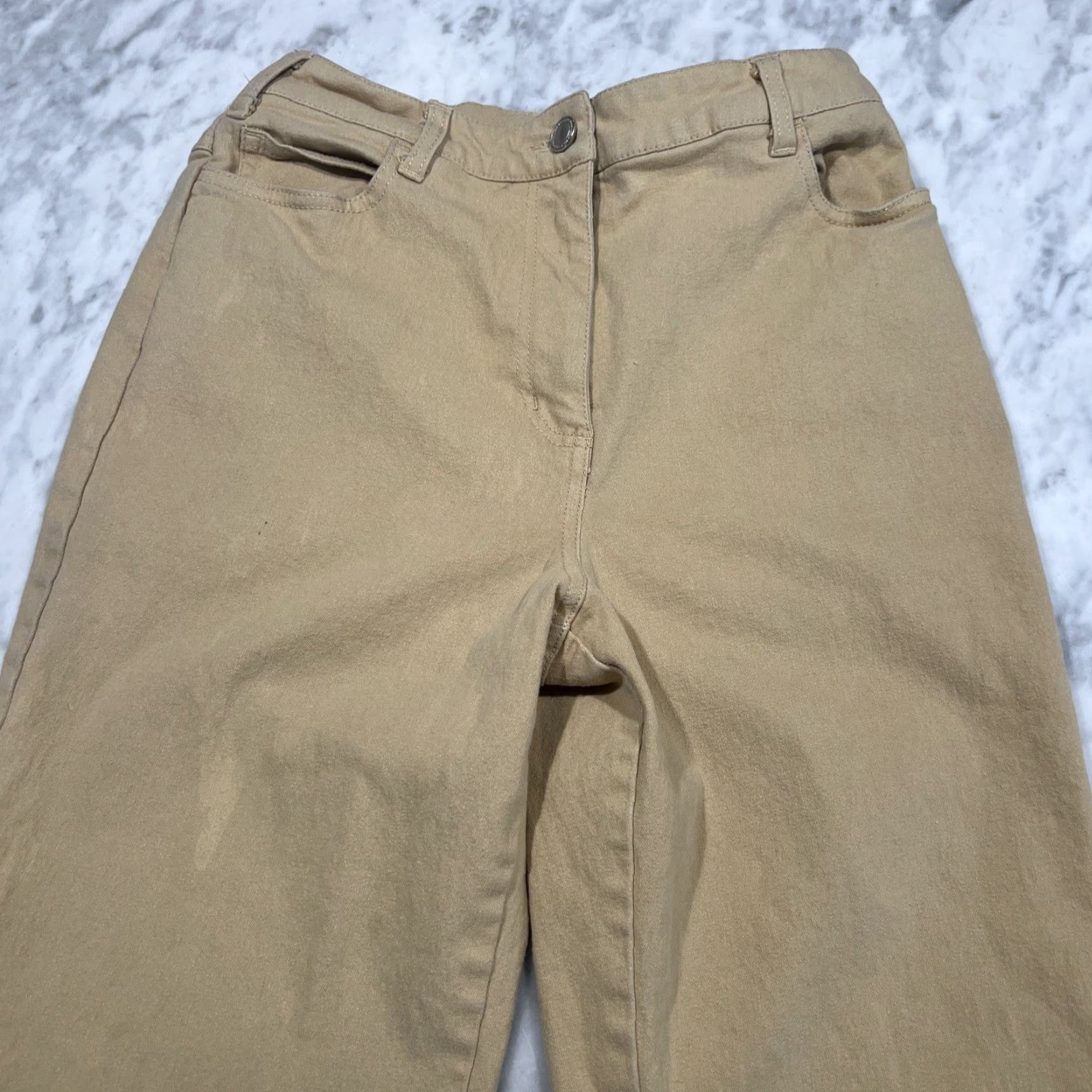 Denim & Co. VINTAGE Denim & Co Pants Women’s XS Khaki Elastic Waist Cotton Spandex Size 26" / US 2 / IT 38 - 2 Thumbnail