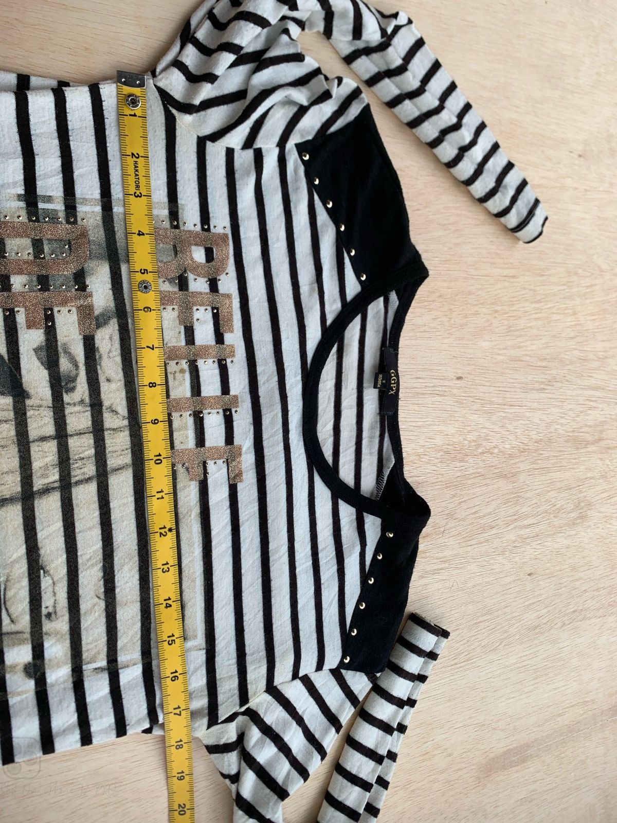 Japanese Brand Y2k GGPX Belle de jour Stripe Ifsixwasnine style Longslevee Size M / US 6-8 / IT 42-44 - 6 Thumbnail