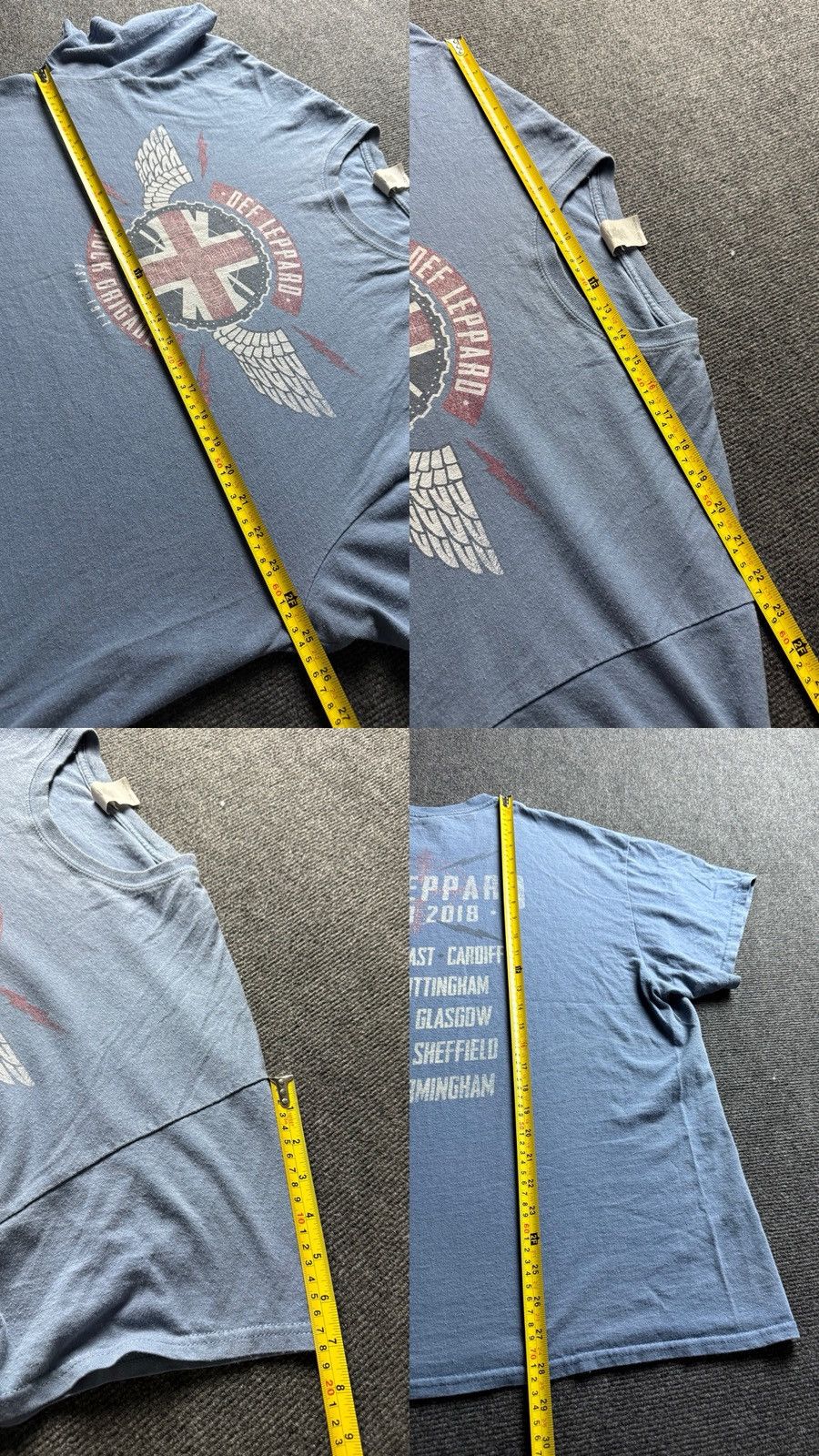 Def Leppard ⚡️Def Leppard 2018 Tour Rock Brigade Band T Shirt XL Size US XL / EU 56 / 4 - 16 Thumbnail
