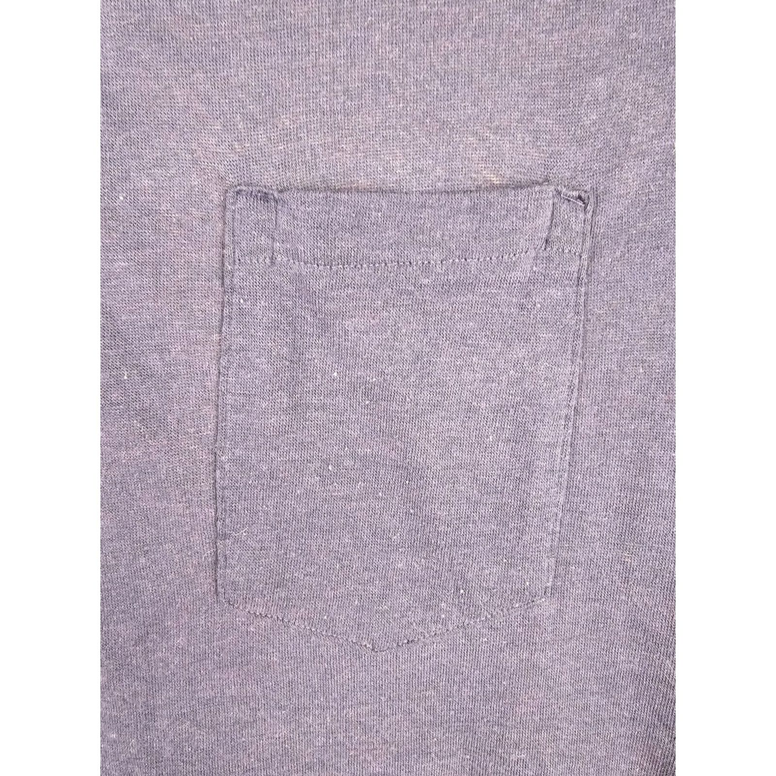 Vintage VINTAGE UNBRANDED BLUE ONE POCKET T-SHIRT SZ LARGE SHIRT MEN Cotton Short Sleeve Crew Neck 70s 19in 27in Size US L / EU 52-54 / 3 - 2 Thumbnail