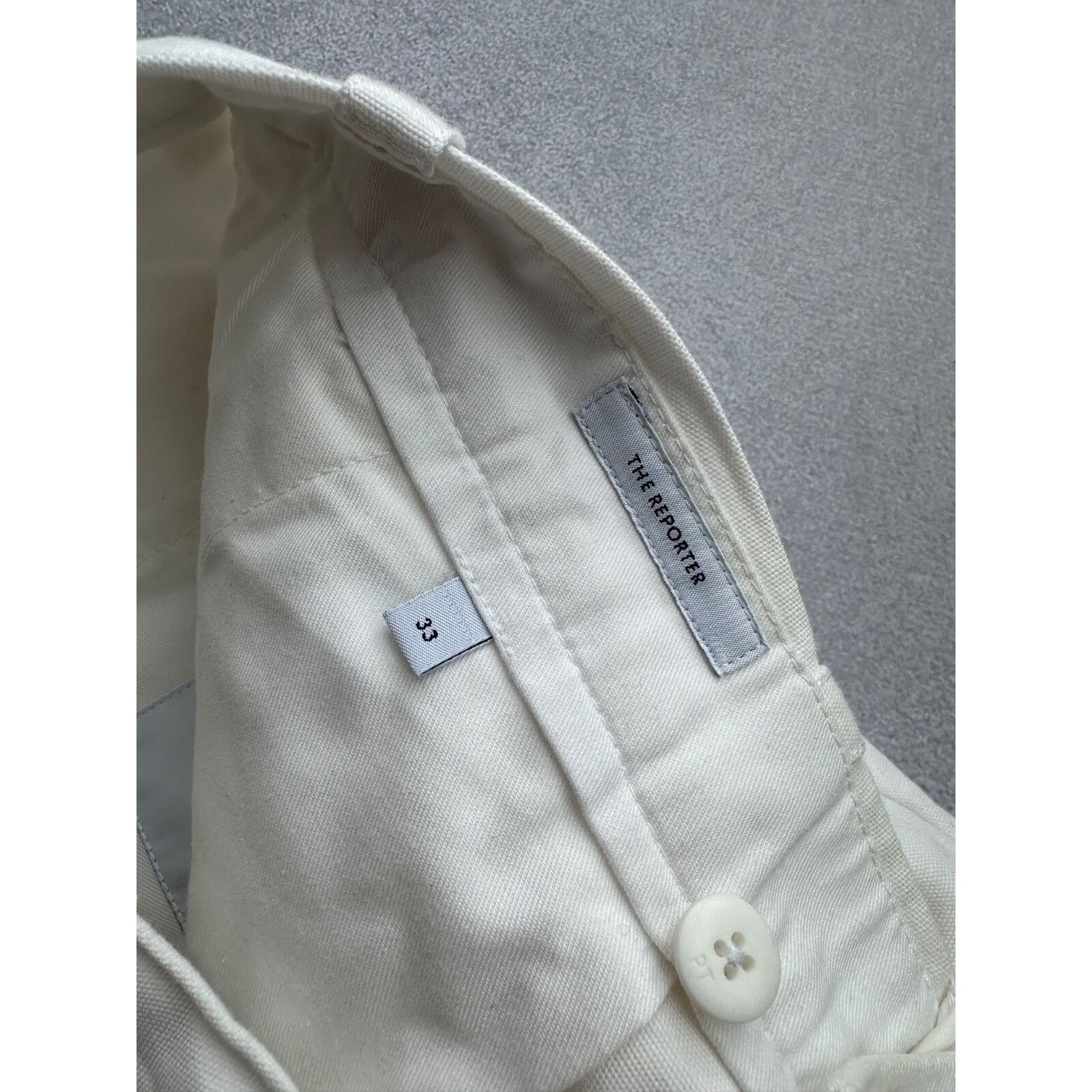 PT Torino VTG PT Torino The Reporter White Cotton & Linen Straight Size US 32 / EU 48 - 5 Thumbnail
