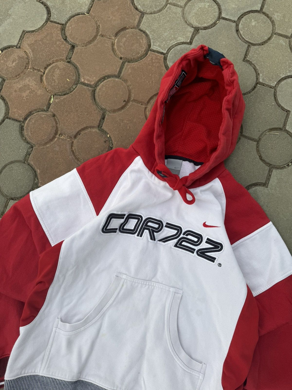 Nike × Vintage Vintage Nike Cortez Small Swoosh Hoodie Y2K Size US S / EU 44-46 / 1 - 3 Thumbnail