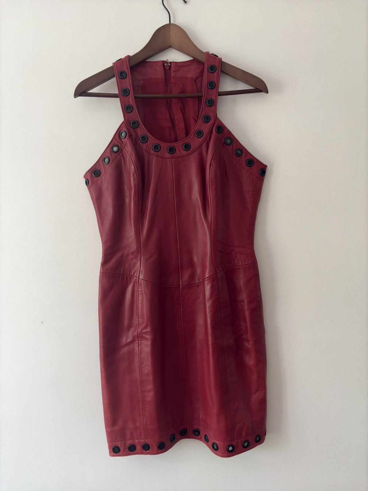 Michael Hoban North Beach Leather Dress  Premium Lambskin -  threedaughtersproperties.com