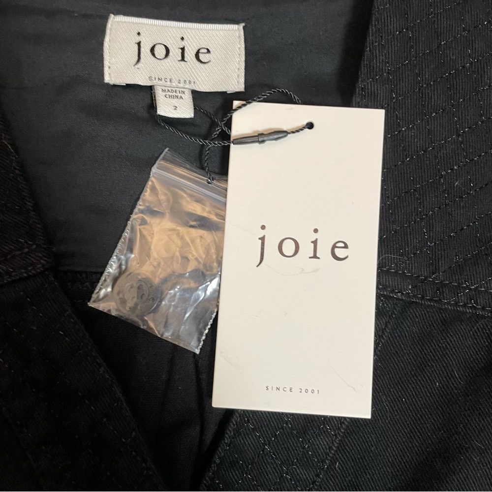 Joie NWT New $328 Joie Leray Cotton Belted Black Jumpsuit Size 2 Size 26" / US 2 / IT 38 - 8 Thumbnail