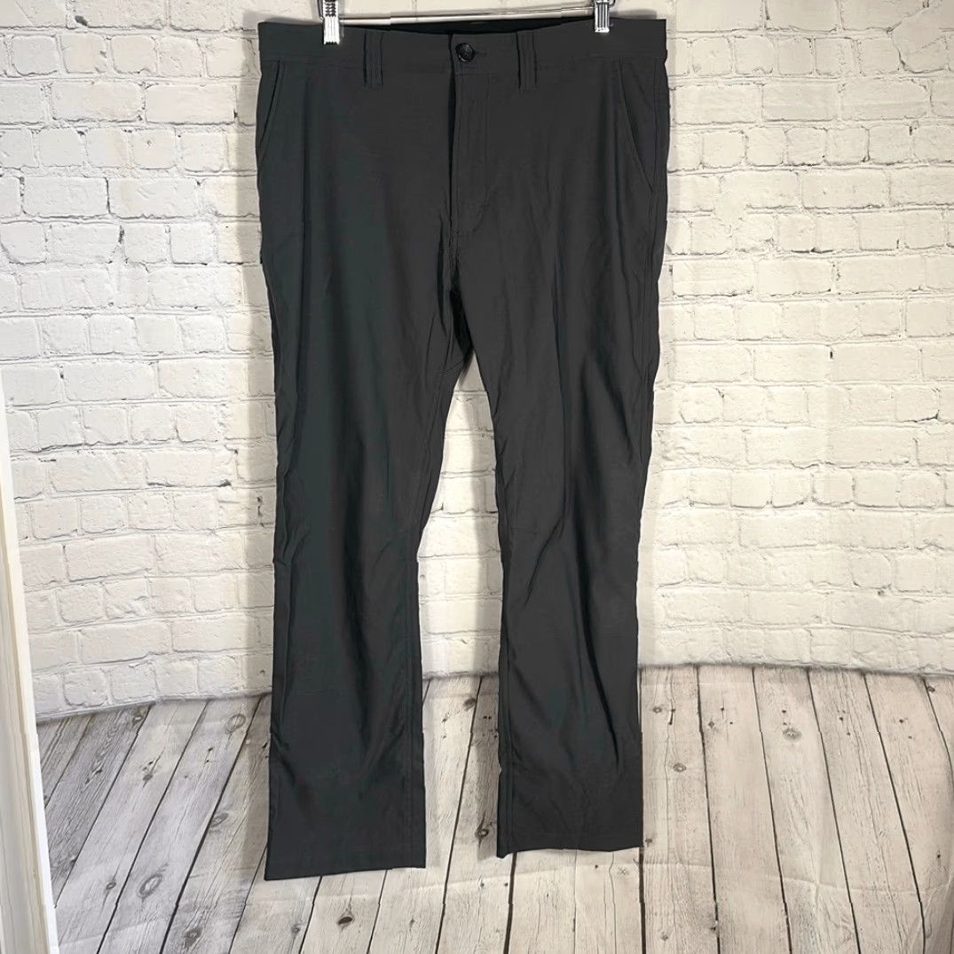 Prana prAna Mens Gray Slim Fit Breathe Nylon Pants 36x30 Pants Gray Mens Regular 36 Chino Style M41213004 Size US 36 / EU 52 - 2 Thumbnail