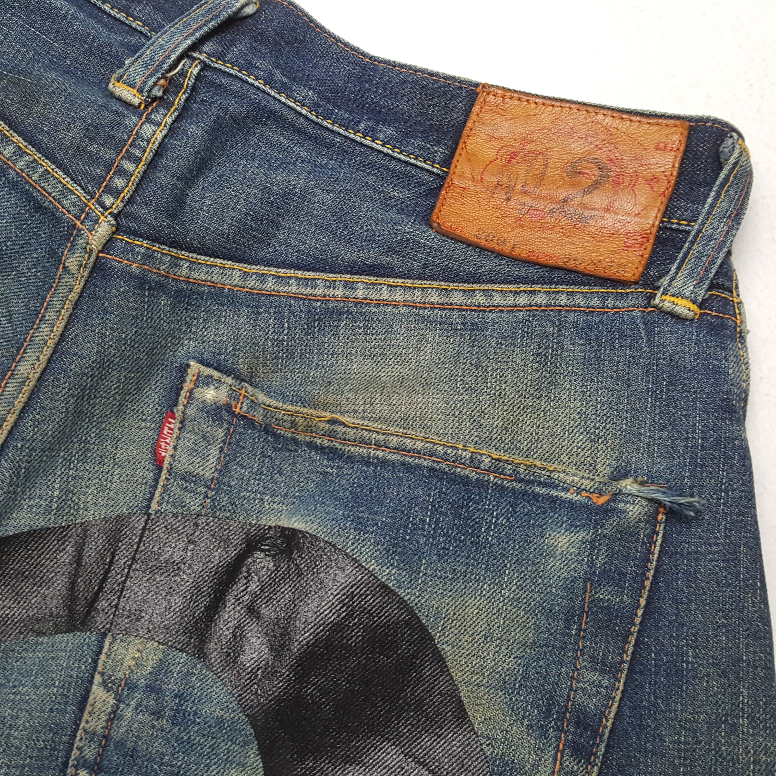 Evisu × Japanese Brand × Vintage EVIS Japanese Brand Streetwear Custom Daicock Style Jeans Size US 29 - 15 Thumbnail