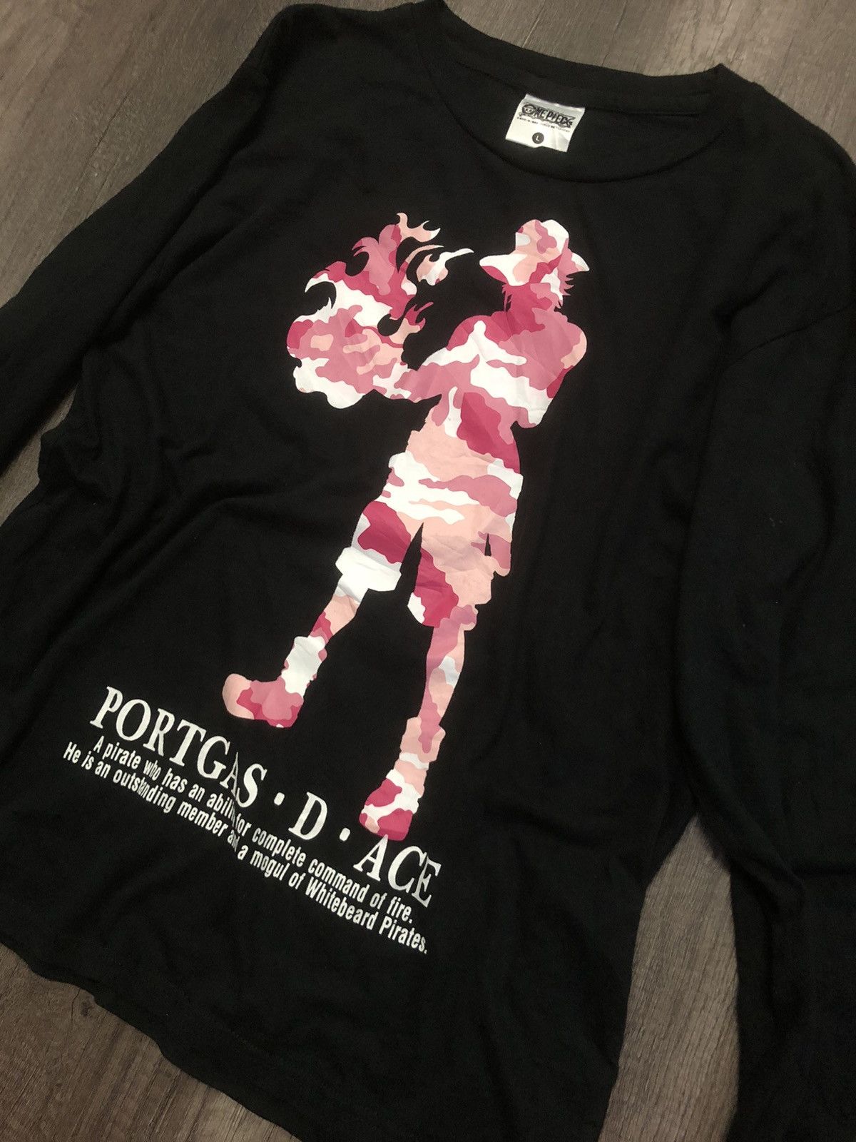 Japanese Brand × One Piece One Piece Portgas D Ace Camo Long Sleeve Shirt Size US L / EU 52-54 / 3 - 10 Thumbnail