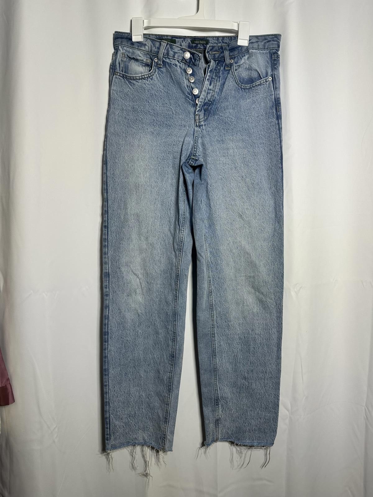 Other Wild Fable High-Rise Light Wash Denim Jeans with Button Fly Size 28" / US 6 / IT 42 - 1 Thumbnail