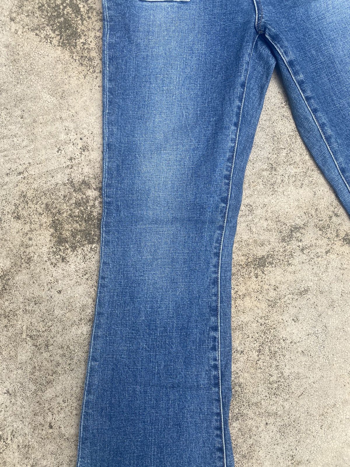 Japanese Brand Flare Jeans Rag Machine Bust Pant Bootcut Size US 27 - 7 Thumbnail